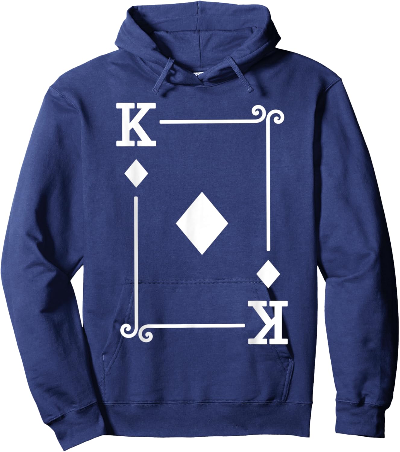 King Diamonds Card Costume - Playing Cards - King Diamonds Hoodie - Hoodie | Navy