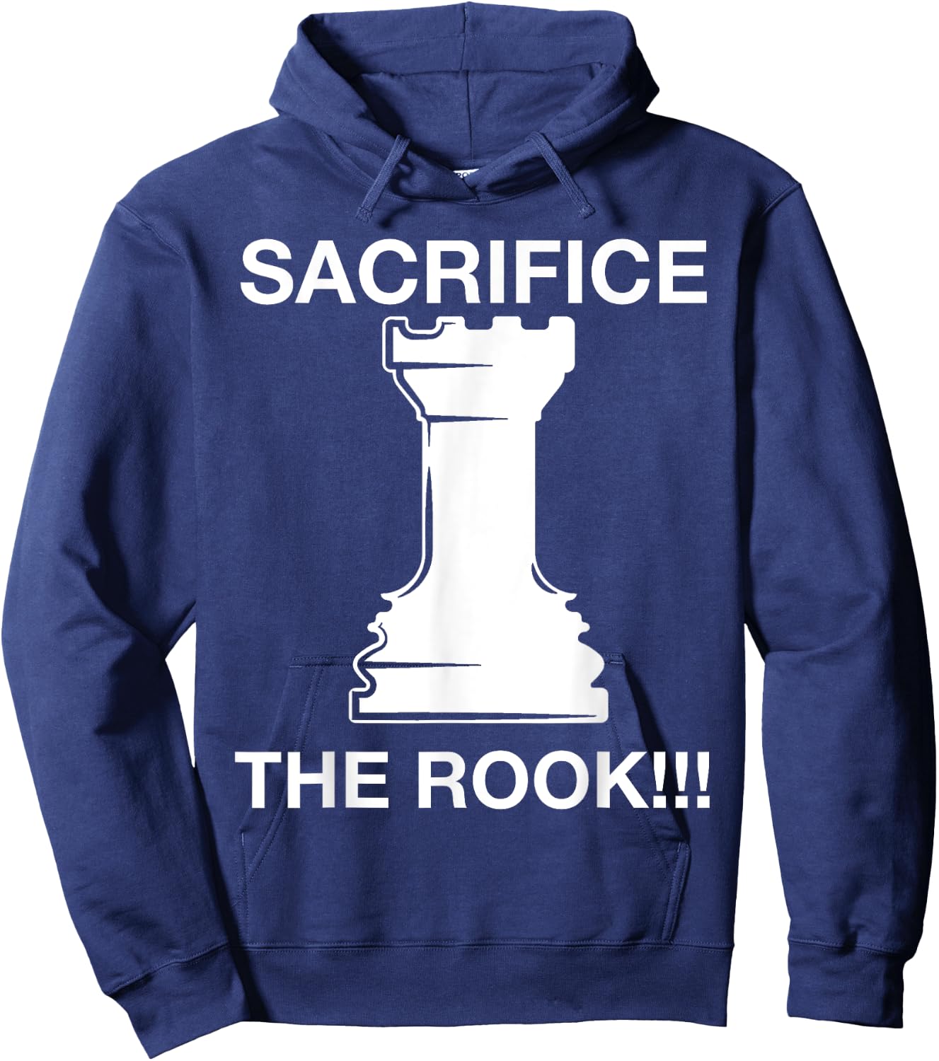 Funny Chess Player Chess Sacrifice the Rook Meme Online Game Hoodie - Hoodie | Navy