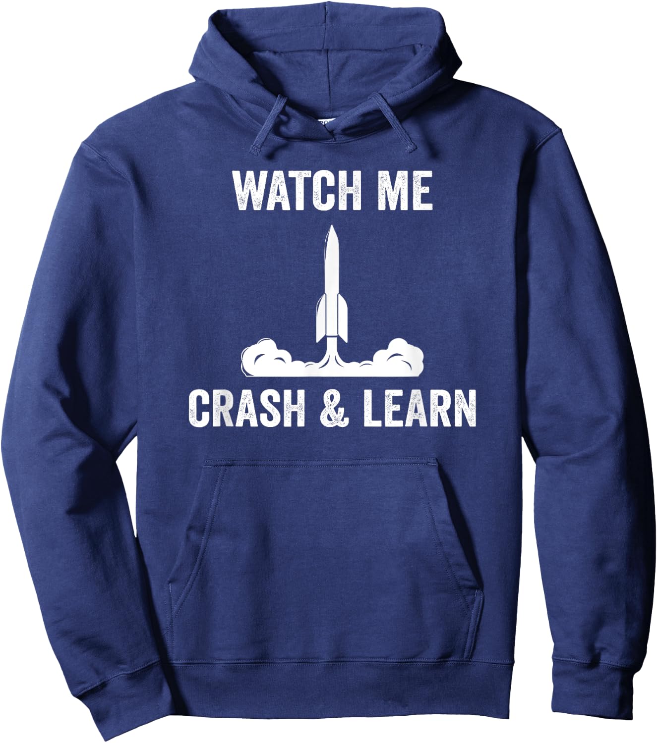 Rocketry Crash And Learn Model Rocket Science Hoodie - Hoodie | Navy