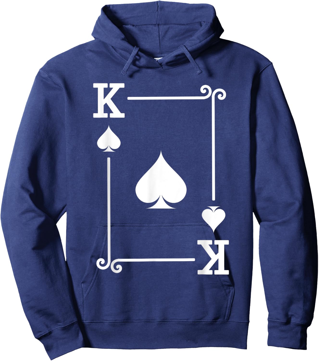King Spades Card Costume - Playing Cards - King Spades Hoodie - Hoodie | Navy