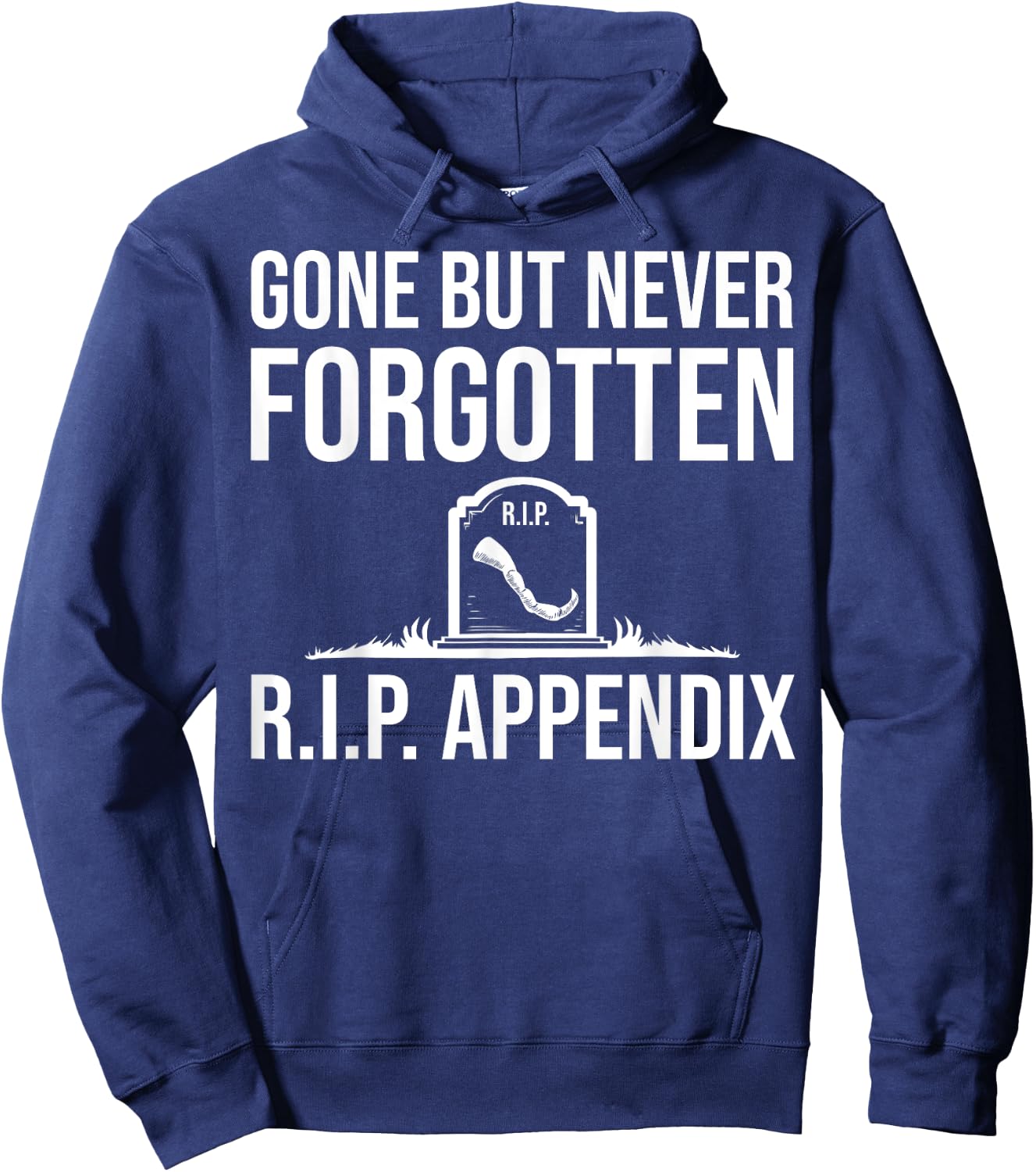 Funny Appendix Designs Women Post Appendectomy Lover Hoodie - Hoodie | Navy