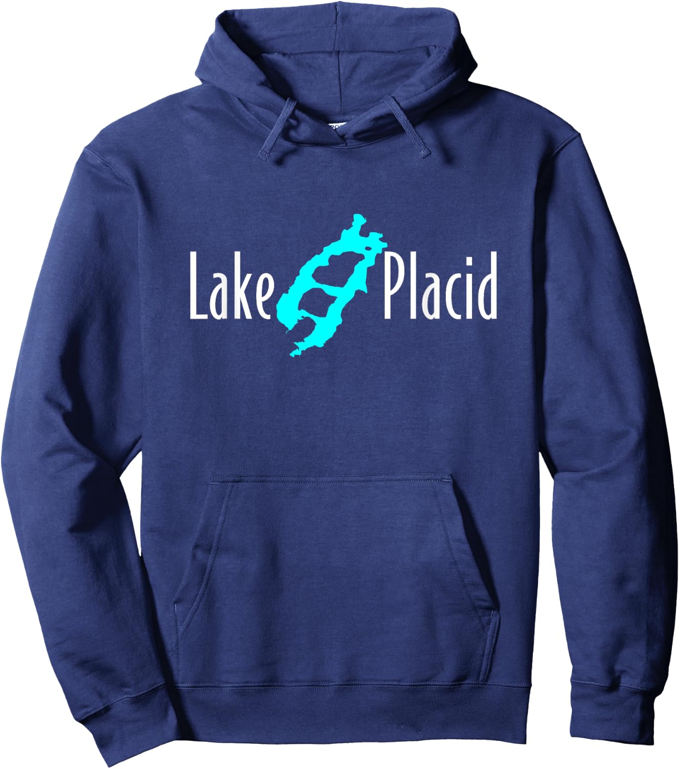 Minimalist Lake Placid - New York Hoodie - Hoodie | Navy