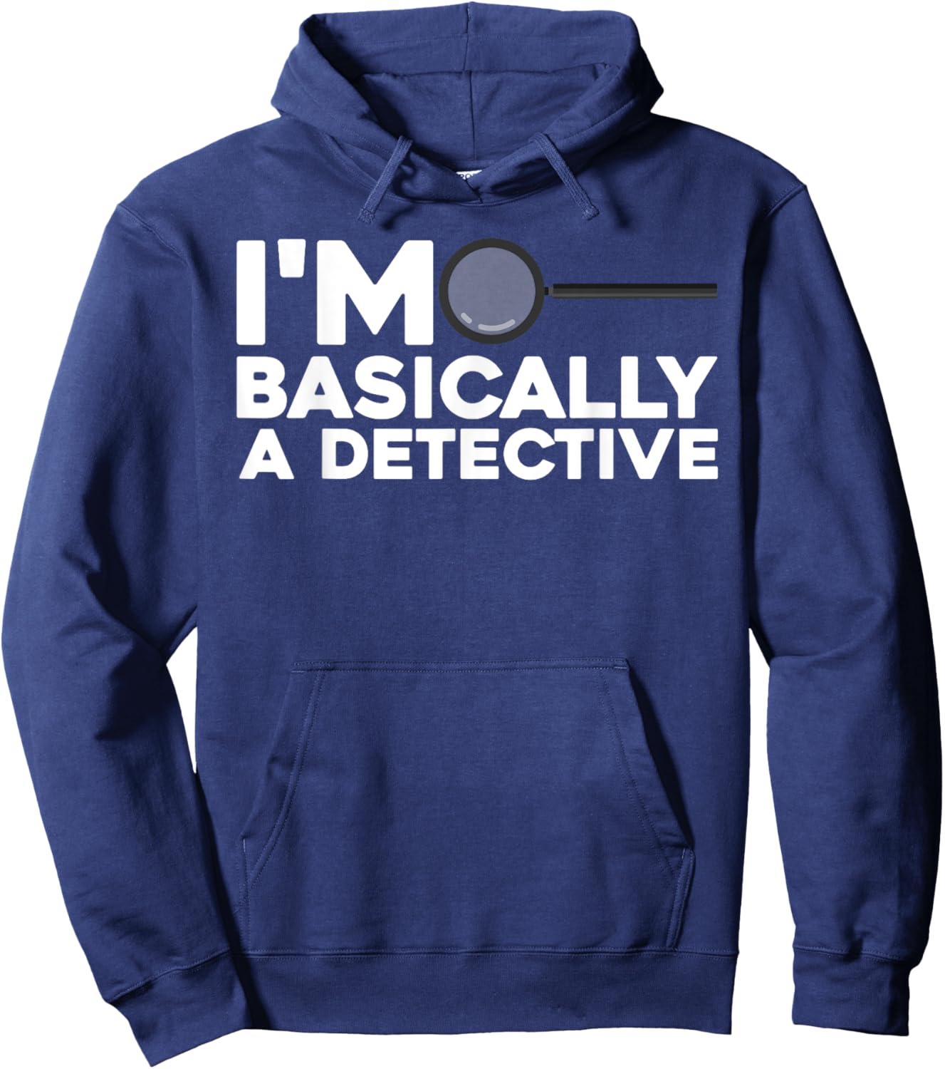 Funny Detective Art Women Kids True Crime Morbid Spy Hoodie - Hoodie | Navy