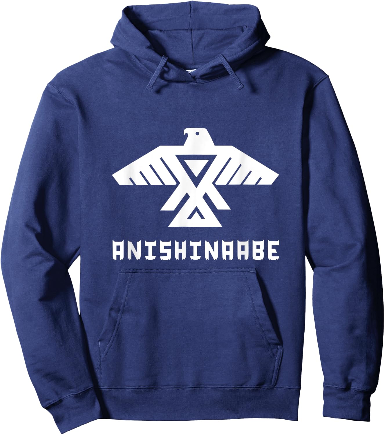 Anishinaabe First Nations Thunderbird, Ojibwe Indigenous Hoodie - Hoodie | Navy