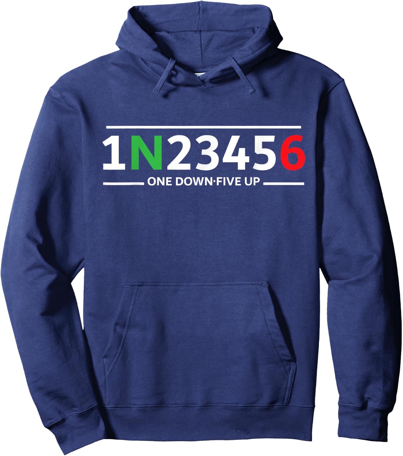 Motorcycle Shift Funny Biker Motorcyclist One Down Five Up Hoodie - Hoodie | Navy