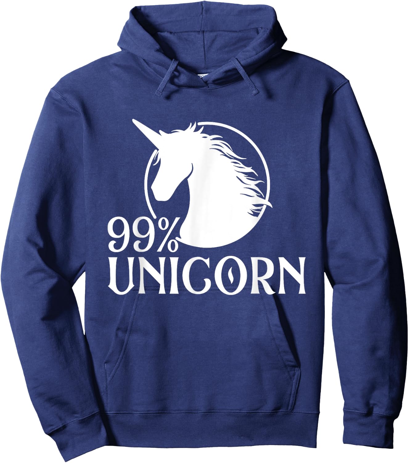 Rainbow Unicorn Mystical Creature Magical Animal Hoodie - Hoodie | Navy