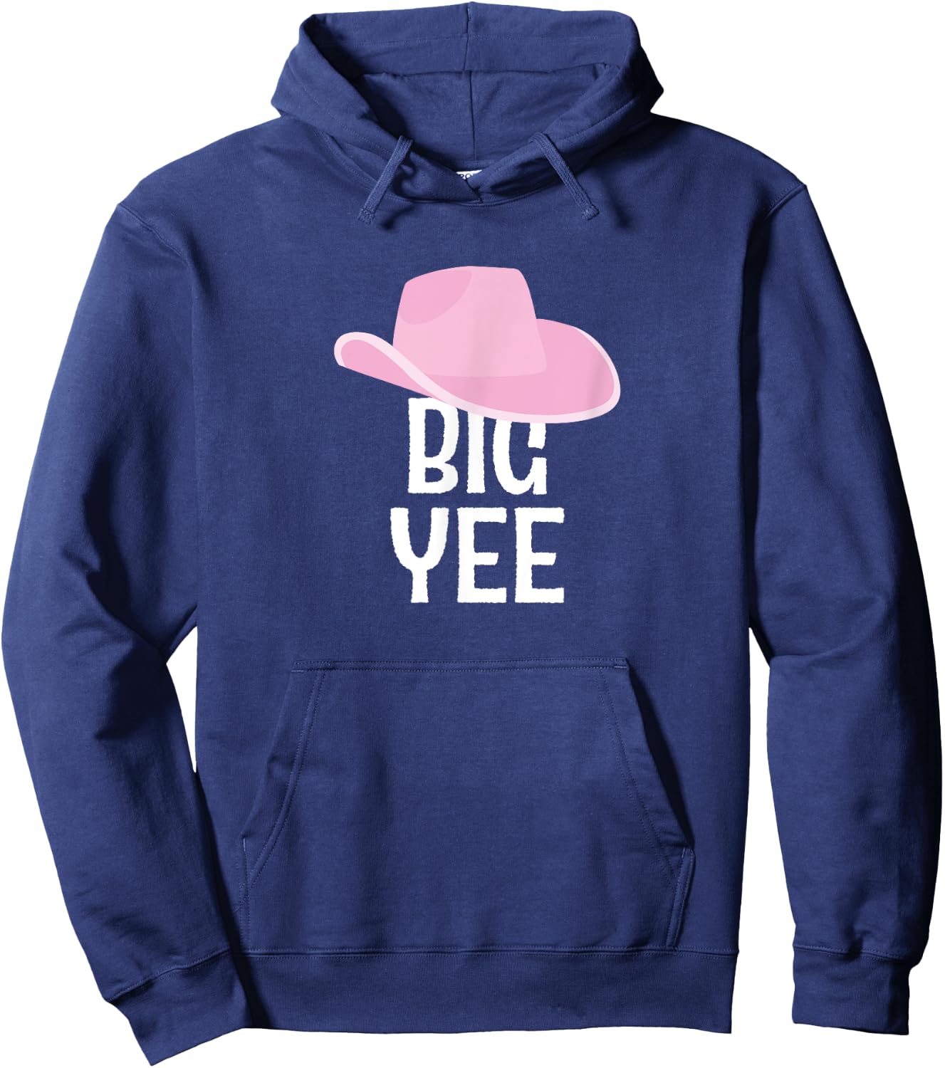 Country Western Theme Sorority Reveal Big Yee Cowgirl Hat Hoodie - Hoodie | Navy