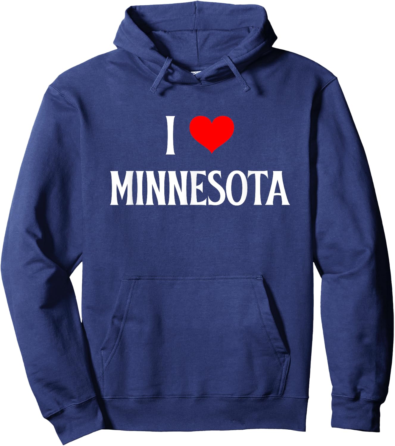 I Love Minnesota I Heart Minnesota Holiday Travel Souvenir Hoodie - Hoodie | Navy