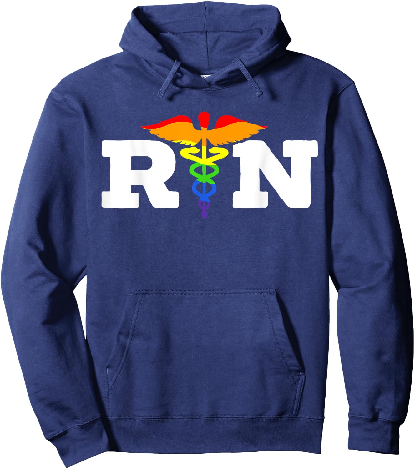Nurse Gay Rainbow Pride March Medicine Ally Nursing Hoodie - Hoodie | Navy