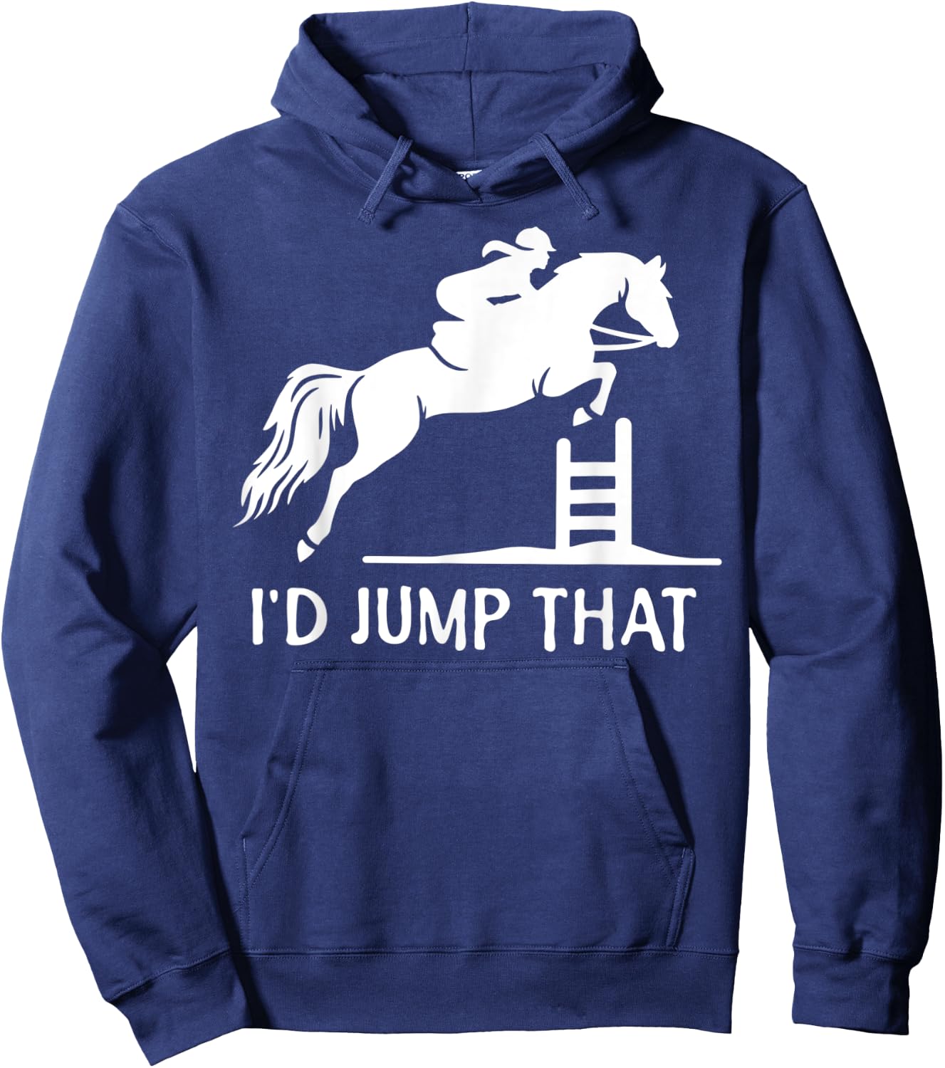 I'd Jump That Funny Show Jumping Hoodie - Hoodie | Navy