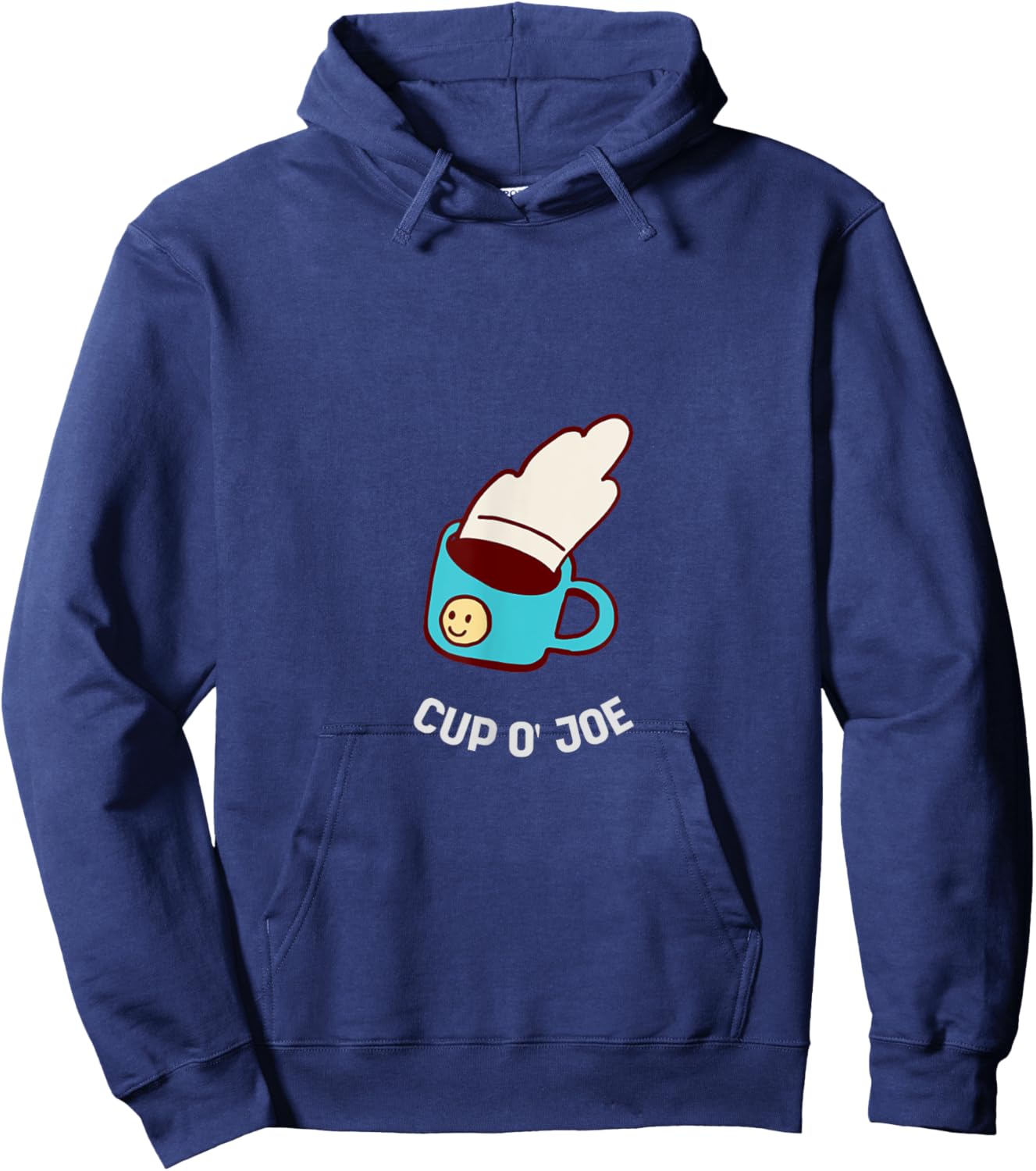 Cup O' JOE Retro Funny Coffee Lover Designs Present Hoodie - Hoodie | Navy