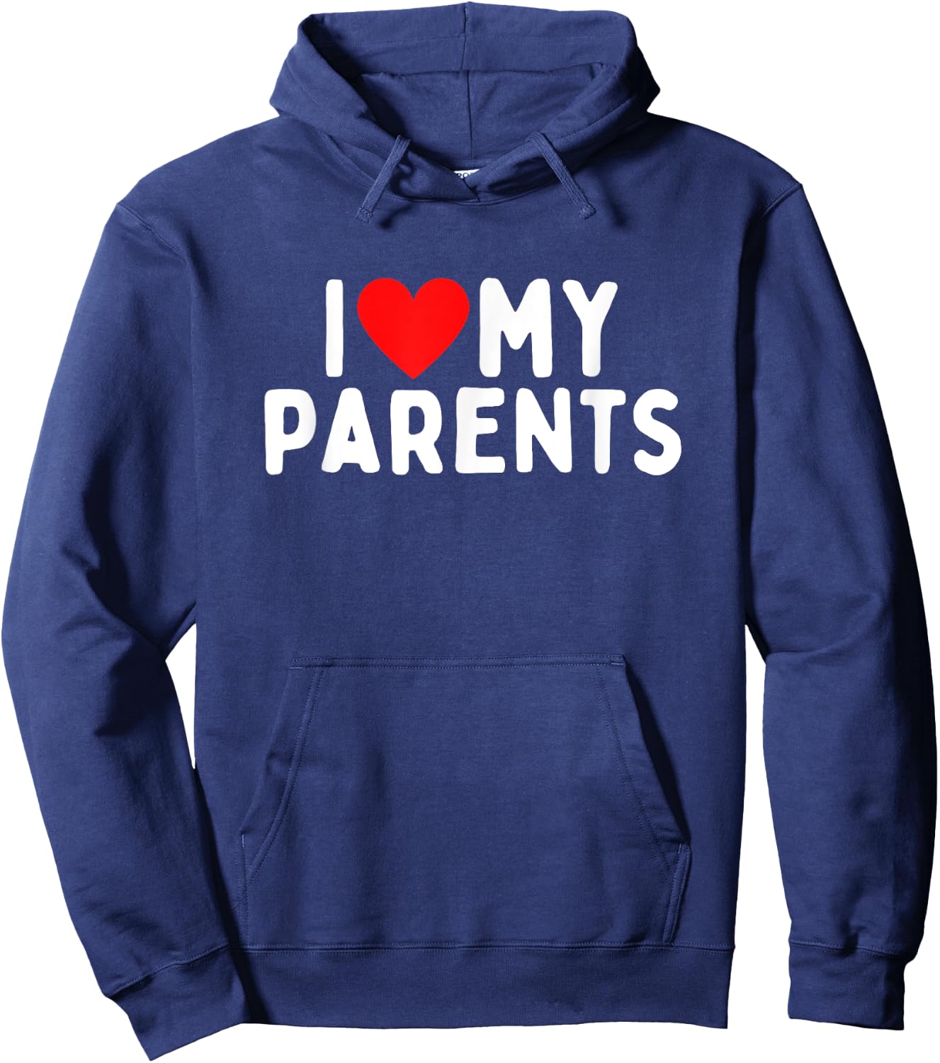 I Love My Parents Hoodie - Hoodie | Navy