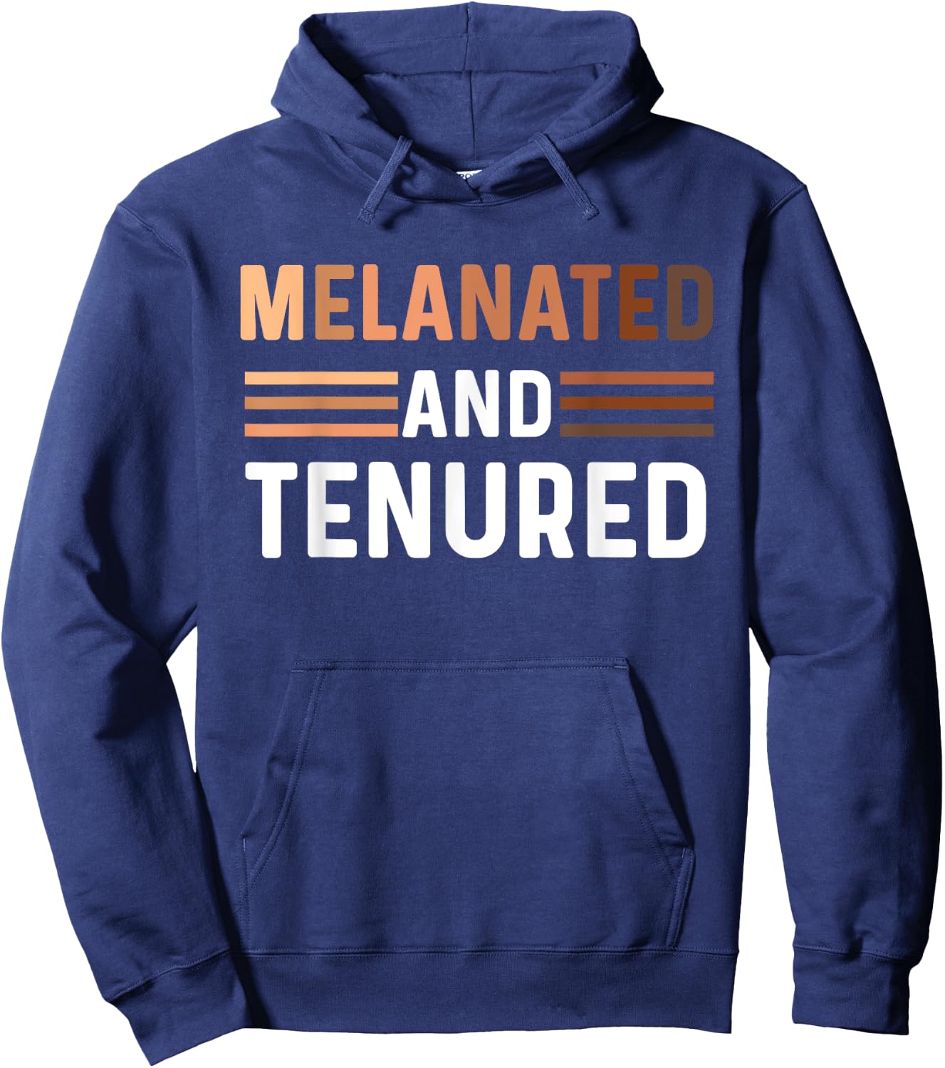 Melanated Tenured Black Teacher Educator College Professor Women Hoodie - Hoodie | Navy