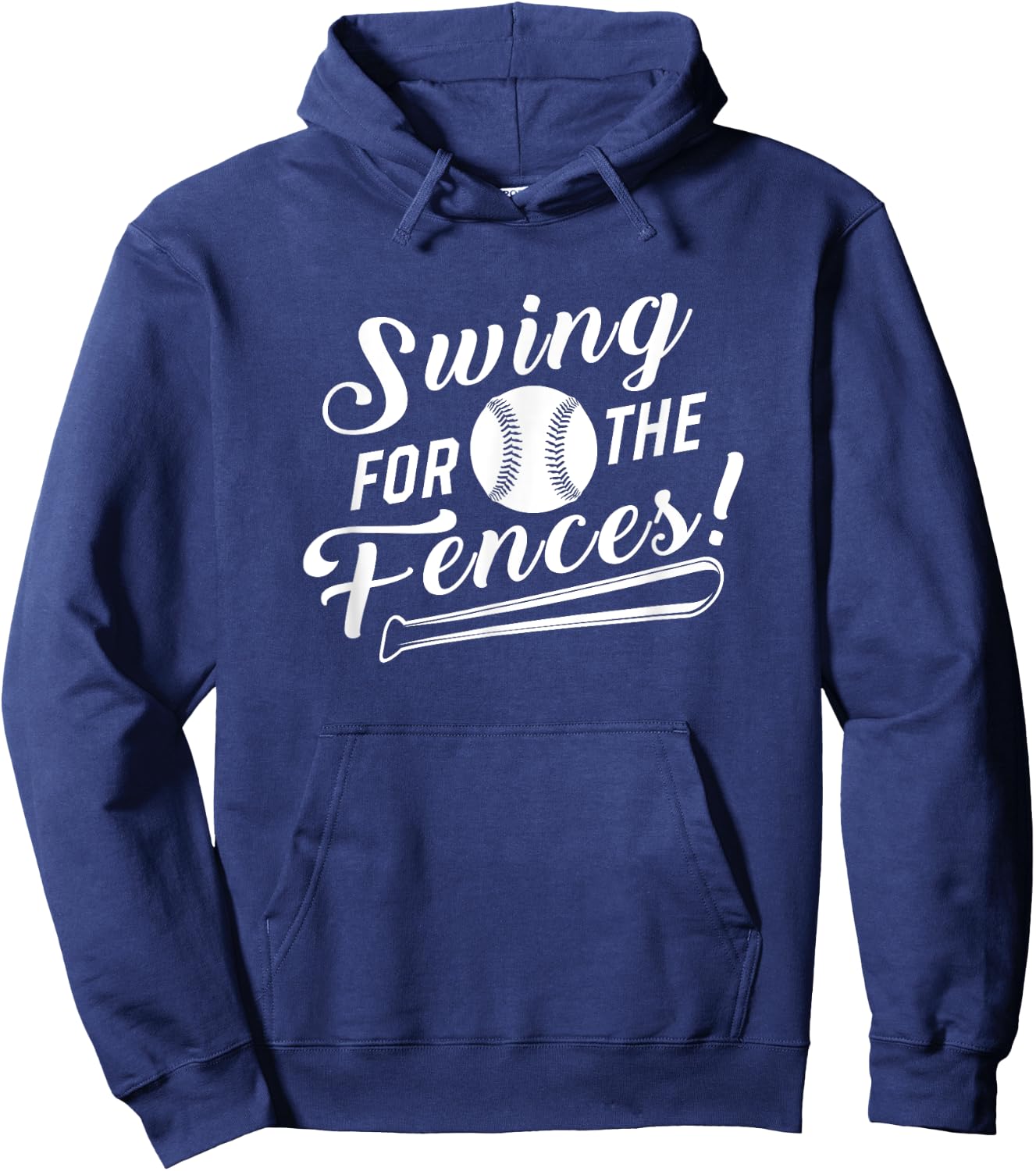 Swing For The Fences Baseball Bat Sports Enthusiast Hoodie - Hoodie | Navy