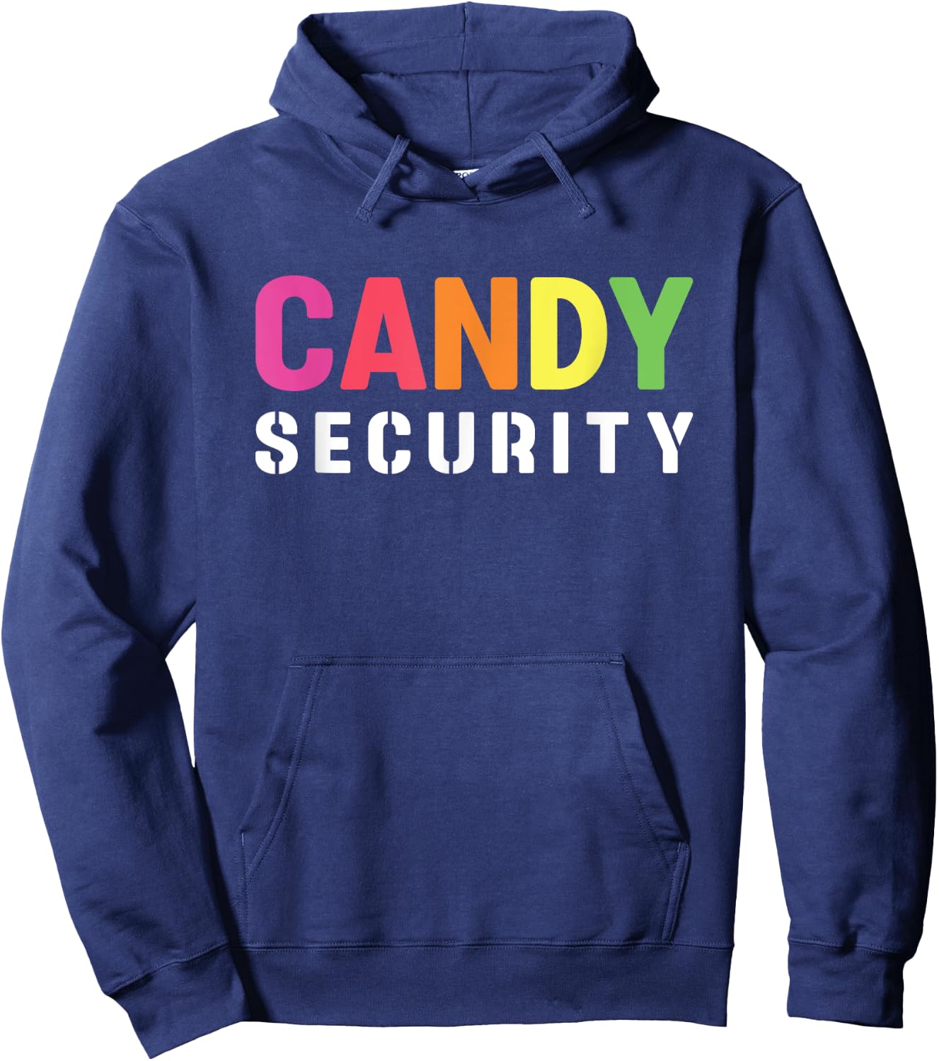 Halloween Costume Funny Candy Security Hoodie - Hoodie | Navy