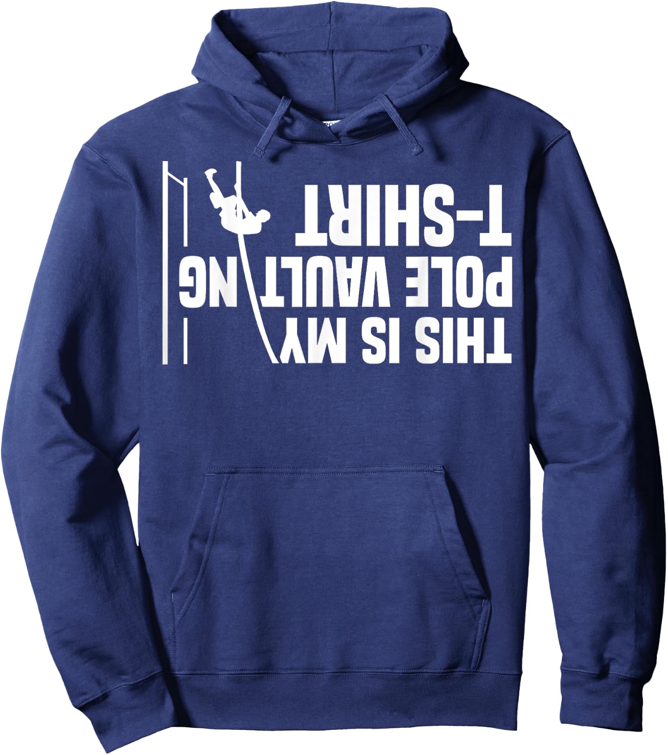 Funny Pole Vaulting Design Men Women Vaulter Track And Field Hoodie - Hoodie | Navy