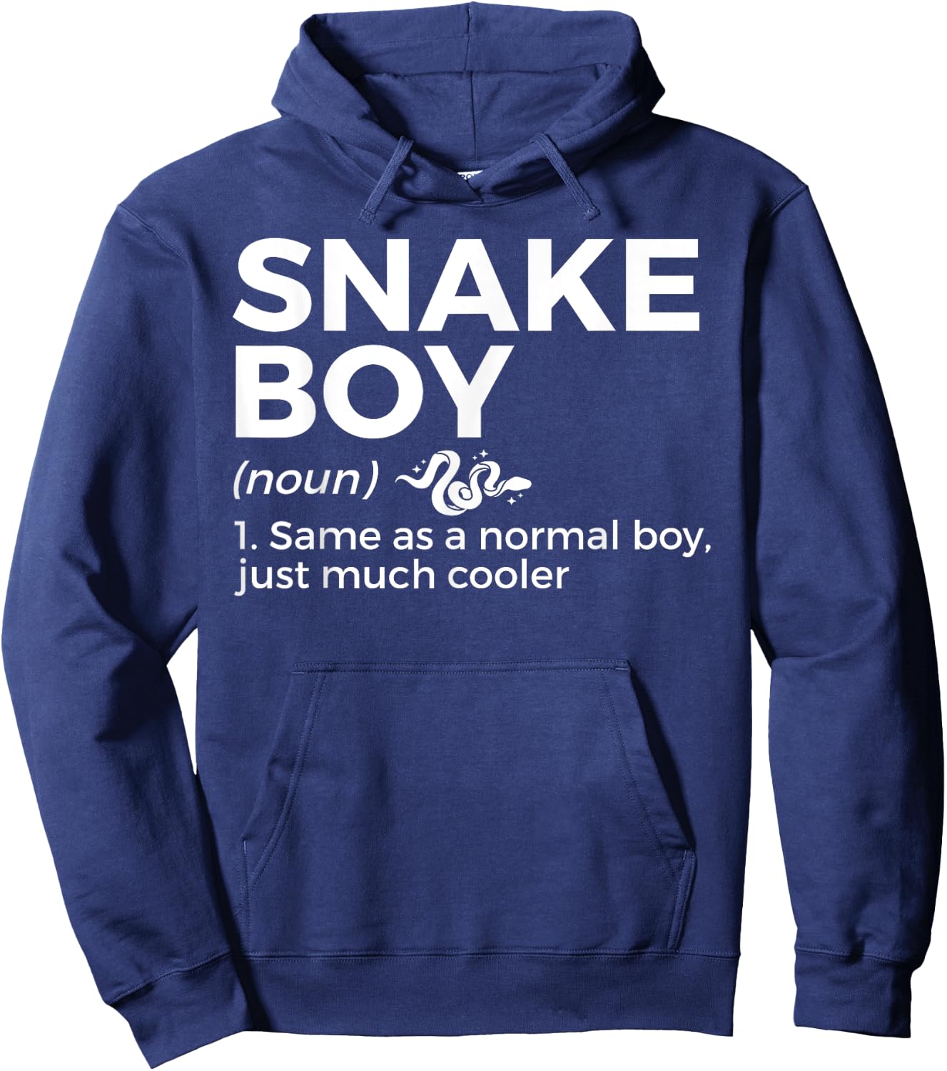 Snake Boy Definition Funny Pet Reptile Lovers Hoodie - Hoodie | Navy