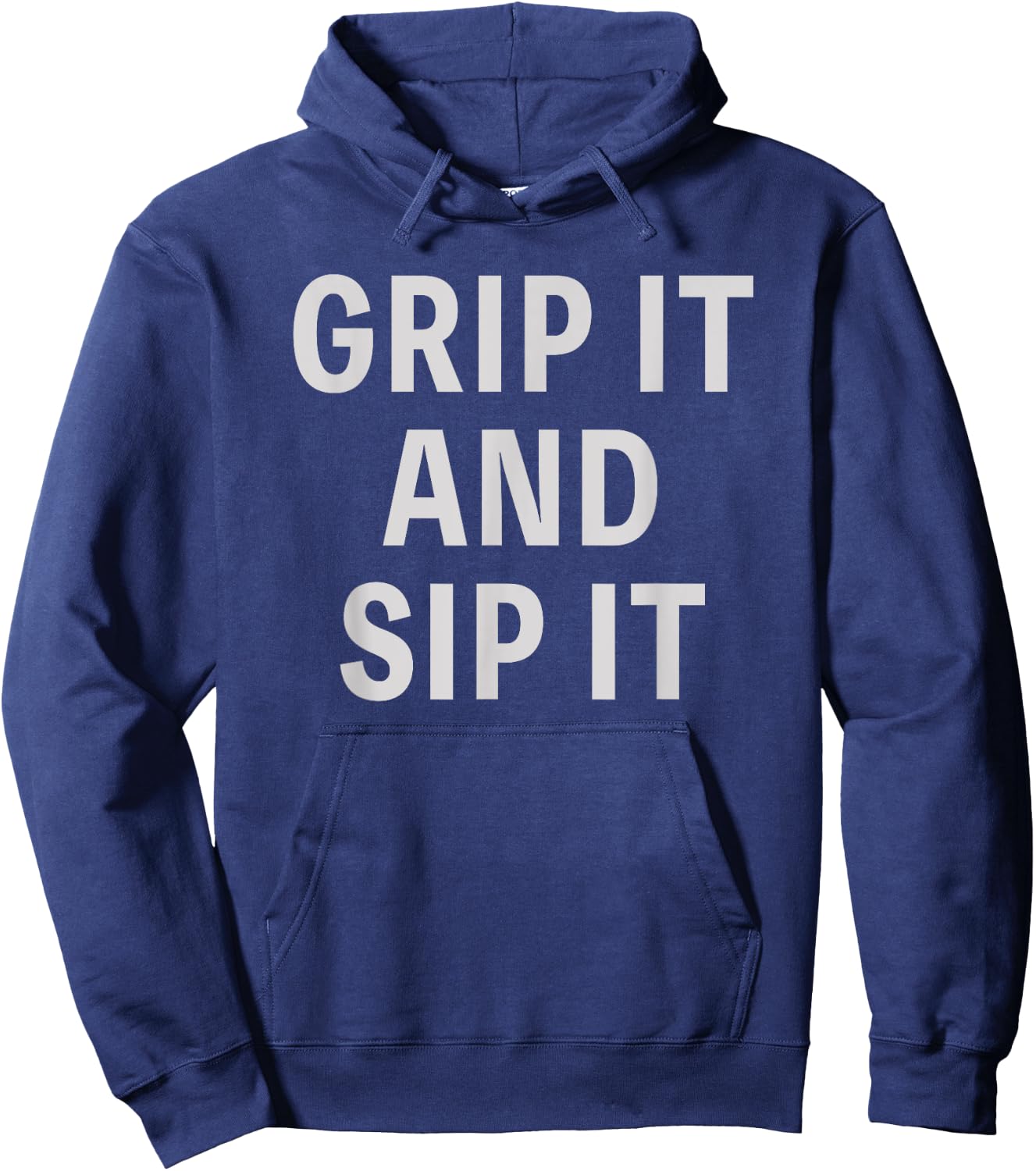 Funny Golfer Saying Grip It Sip It Father's Day Golf Hoodie - Hoodie | Navy