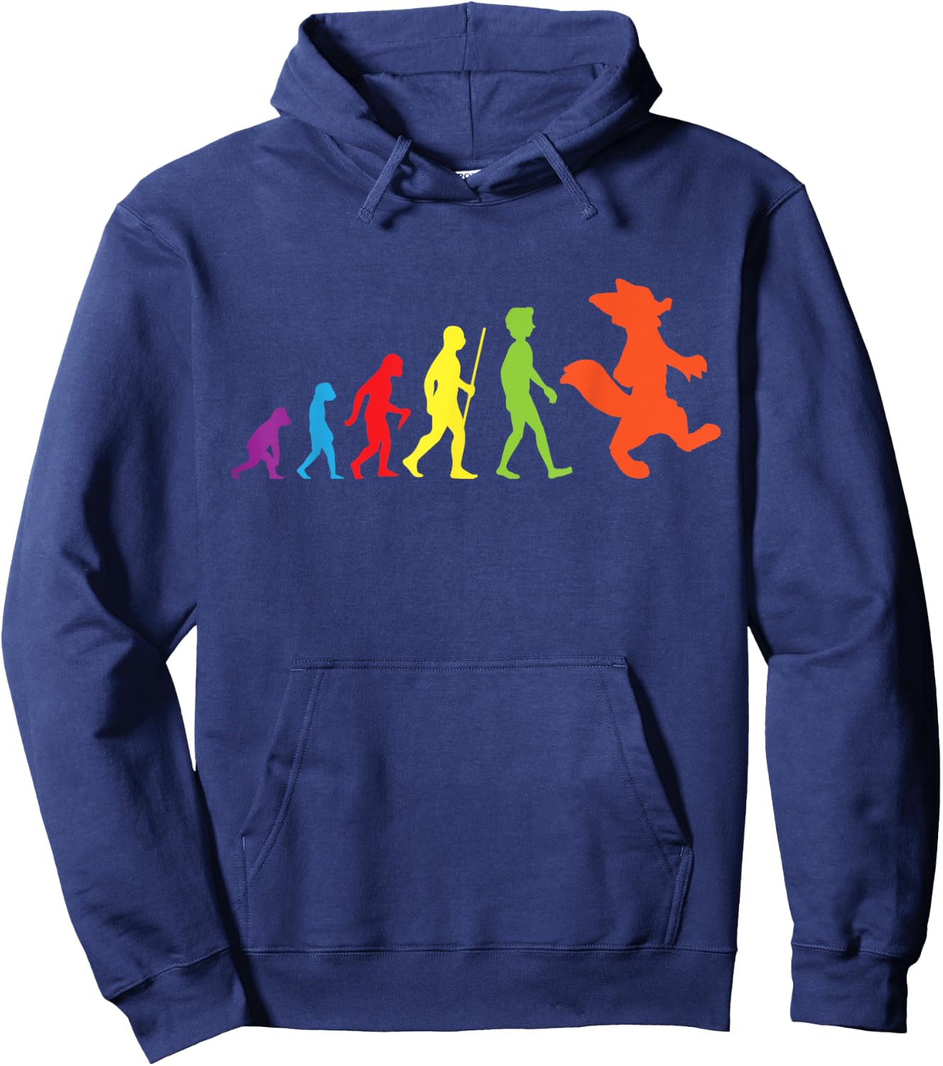 Furry Evolution Proud Furry Tail Ear Furry Person Cosplay Hoodie - Hoodie | Navy