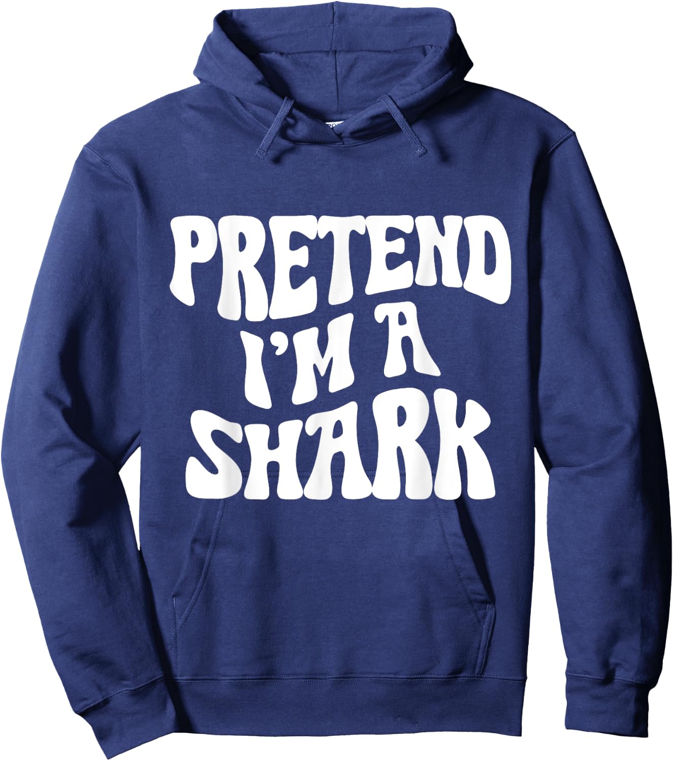 Pretend I'm a Shark Funny lazy Halloween Costume Hoodie - Hoodie | Navy
