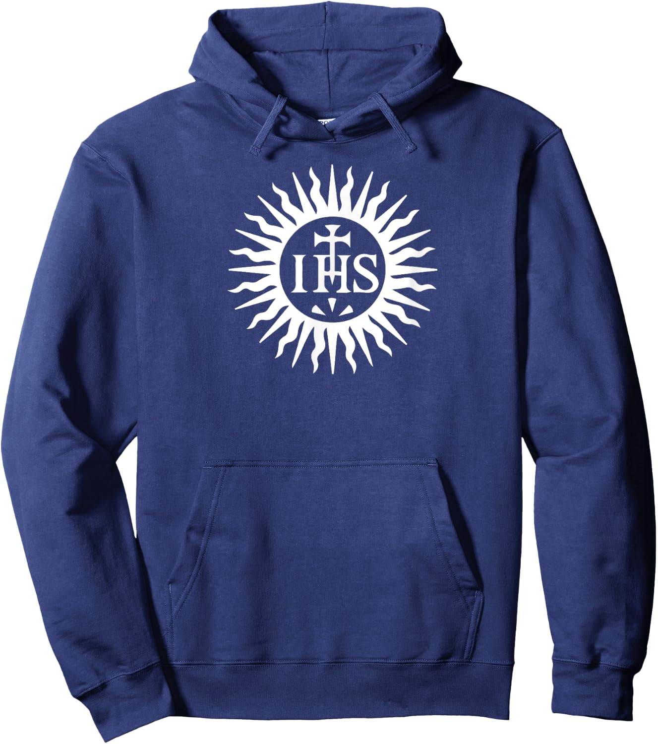 Christogram, Jesuits Jesus religious title Symbol Hoodie - Hoodie | Navy