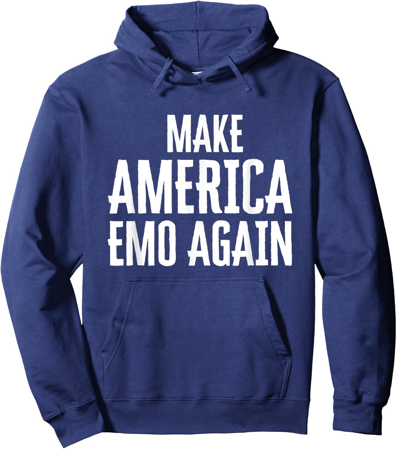 Make America Emo Again Funny Goth Hoodie - Hoodie | Navy