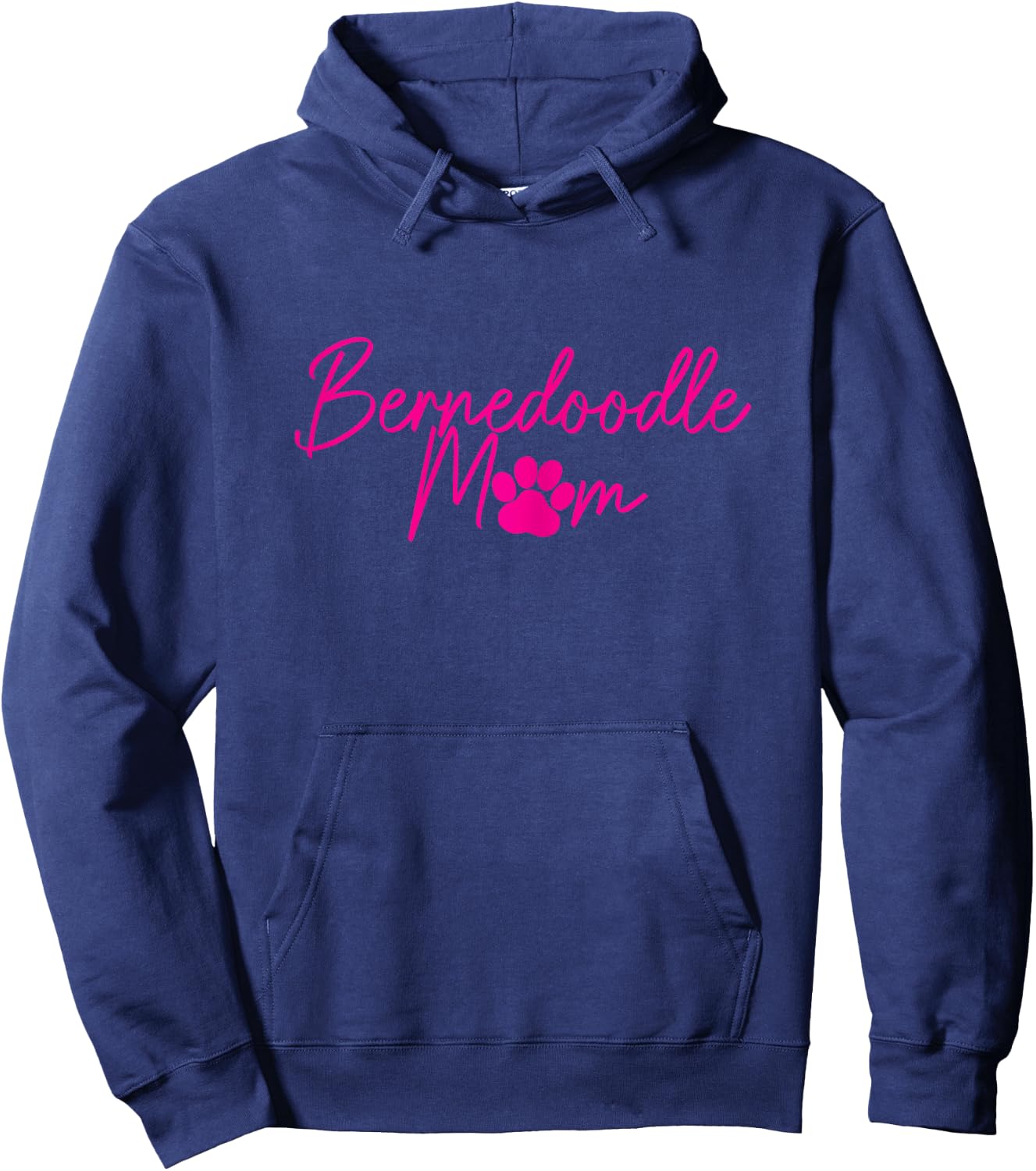 Bernedoodle Mom Doodle Dog Paw Funny Cute Women Hoodie - Hoodie | Navy