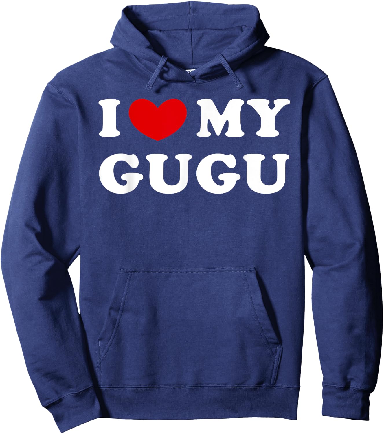 I Love My Gugu, I Heart My Gugu Hoodie - Hoodie | Navy