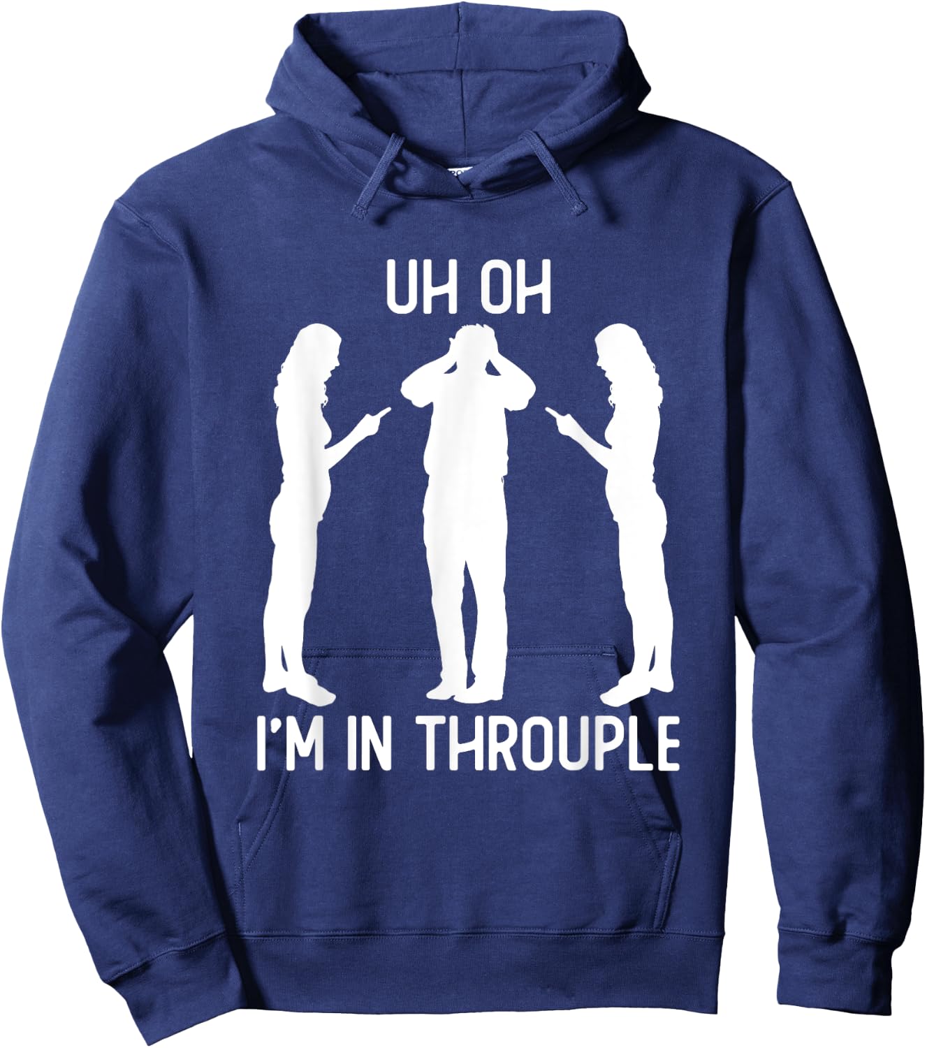 Polyamory Throuple Relationship Poly Pride Funny Polyamorous Hoodie - Hoodie | Navy