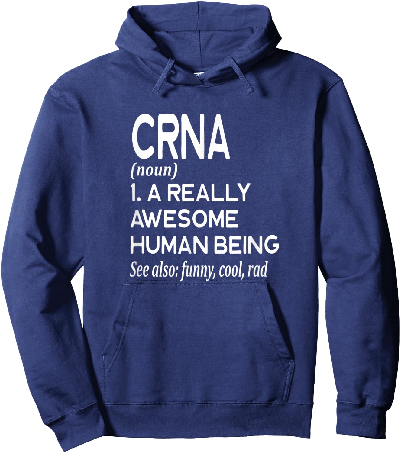 Nurse CRNA Definition Funny Certified Nurse Anesthetist Hoodie - Hoodie | Navy
