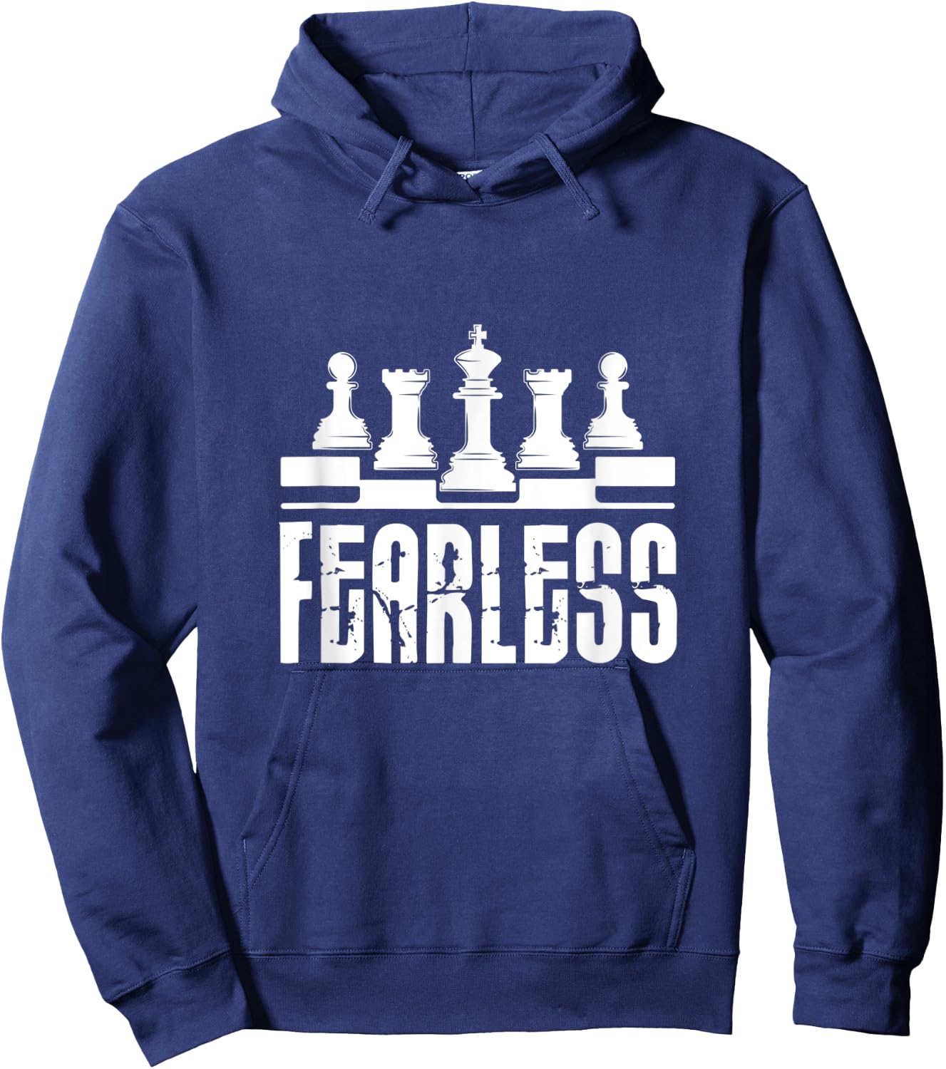 Fearless Chessman Chess Player Master Grandmaster Hoodie - Hoodie | Navy