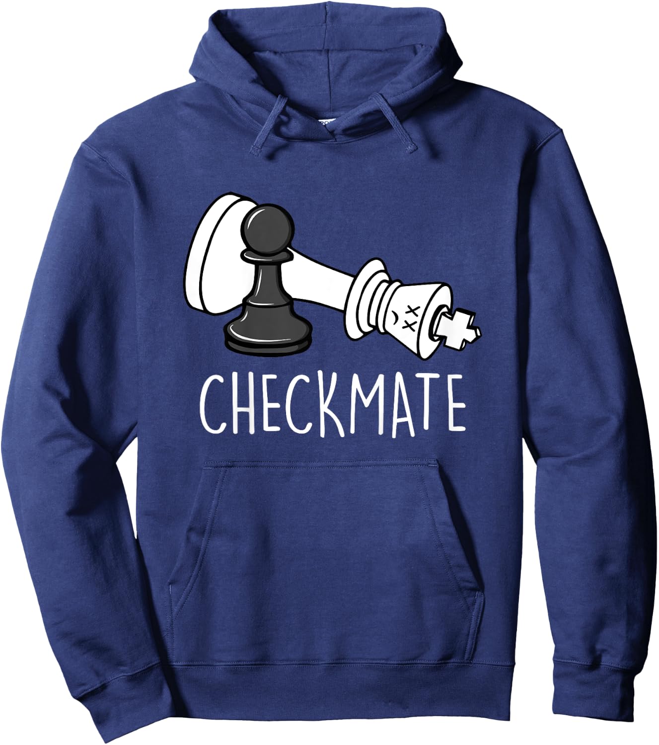 Chess Shirt Checkmate Chess Player King Pawn kids graphic Hoodie - Hoodie | Navy