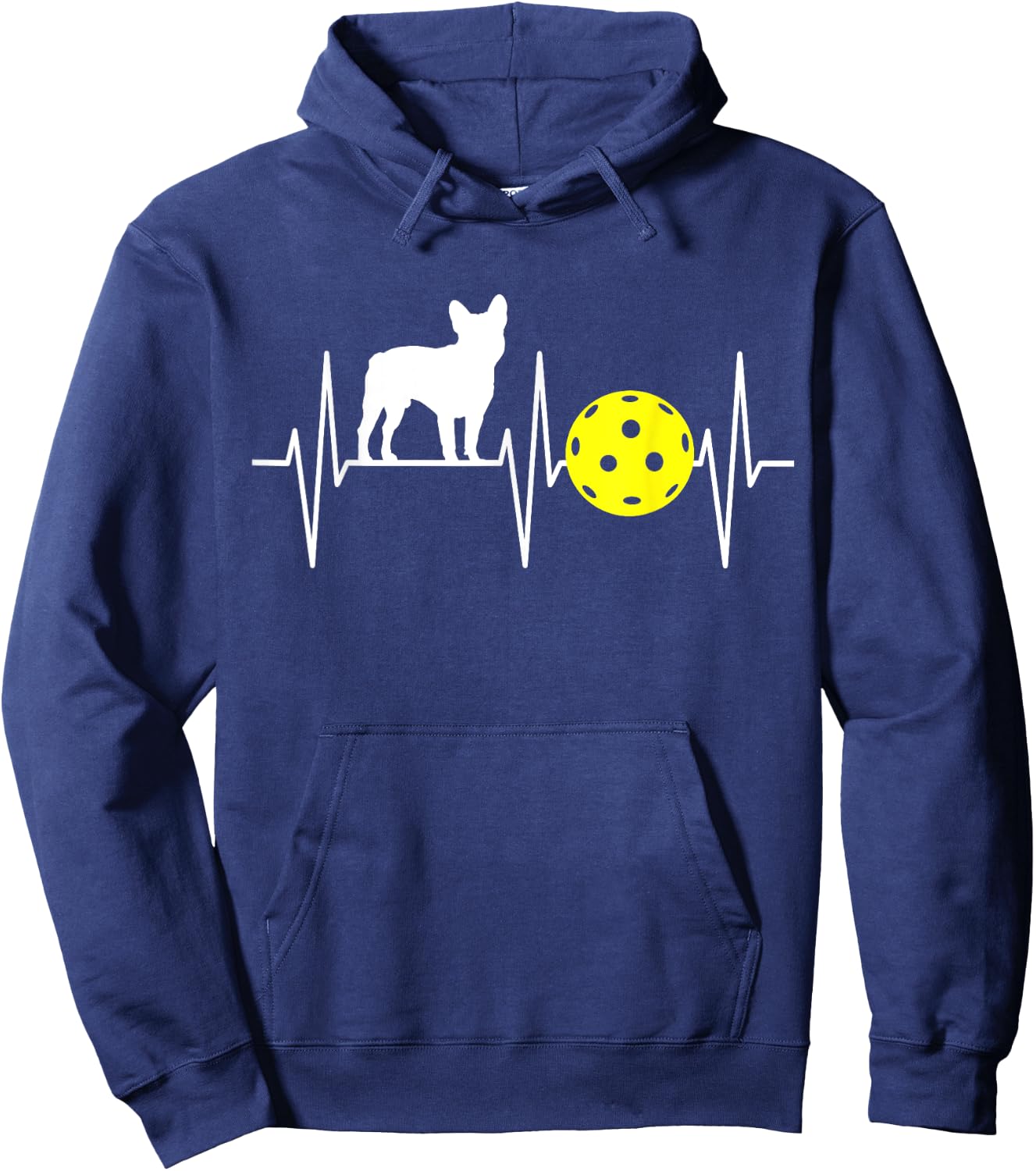 French Bulldog Shirt Pickleball Lover Bulldog Lover Hoodie - Hoodie | Navy