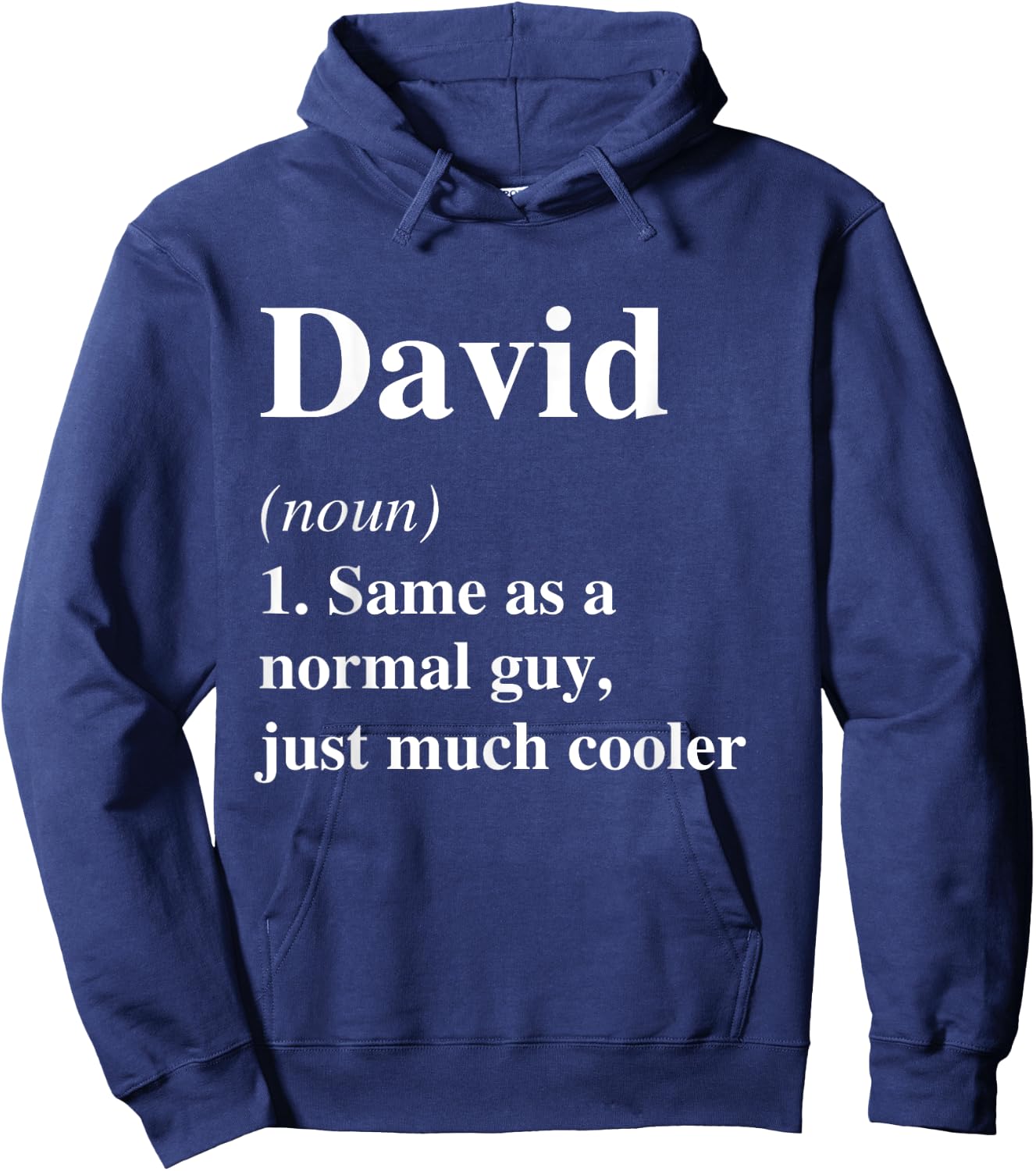 David Definition Name Cool Funny Personalized Birthday Hoodie - Hoodie | Navy