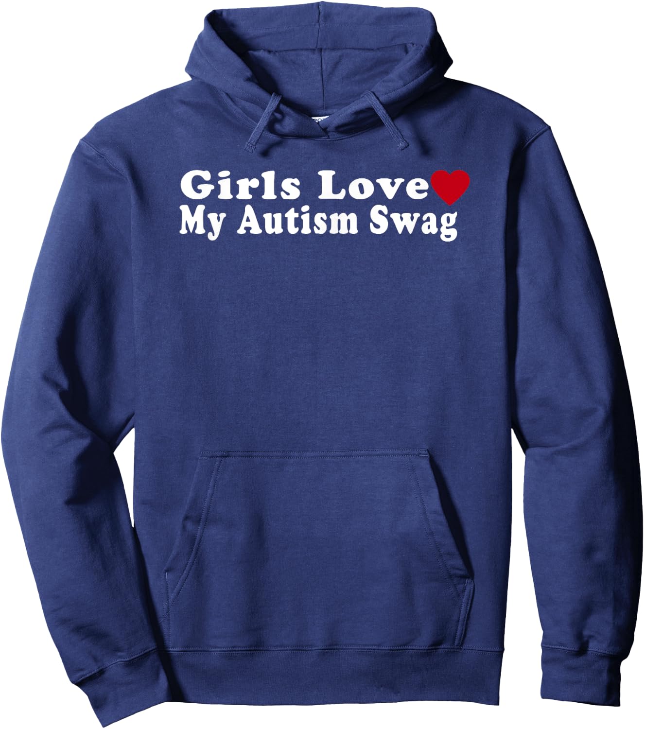 Funny Girls Love My Autism Swag Autistic Boy Gifts Hoodie - Hoodie | Navy