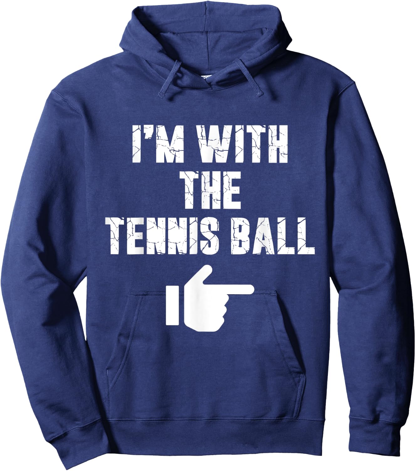 I'm with the Tennis Ball Fun Easy Playful Halloween Costume Hoodie - Hoodie | Navy