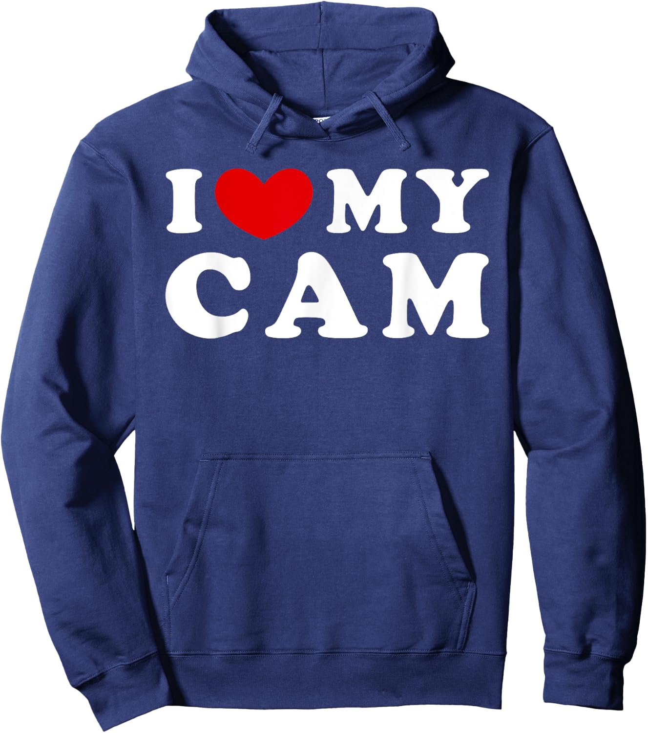 I Love My Cam, I Heart My Cam Hoodie - Hoodie | Navy