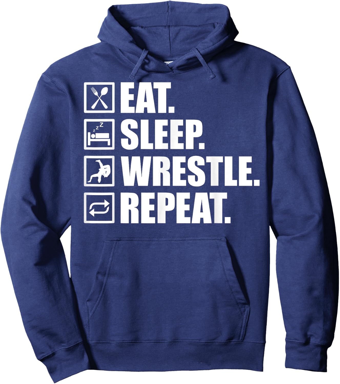 Funny Wrestling Designs Women Wrestle Athlete Fans Hoodie - Hoodie | Navy