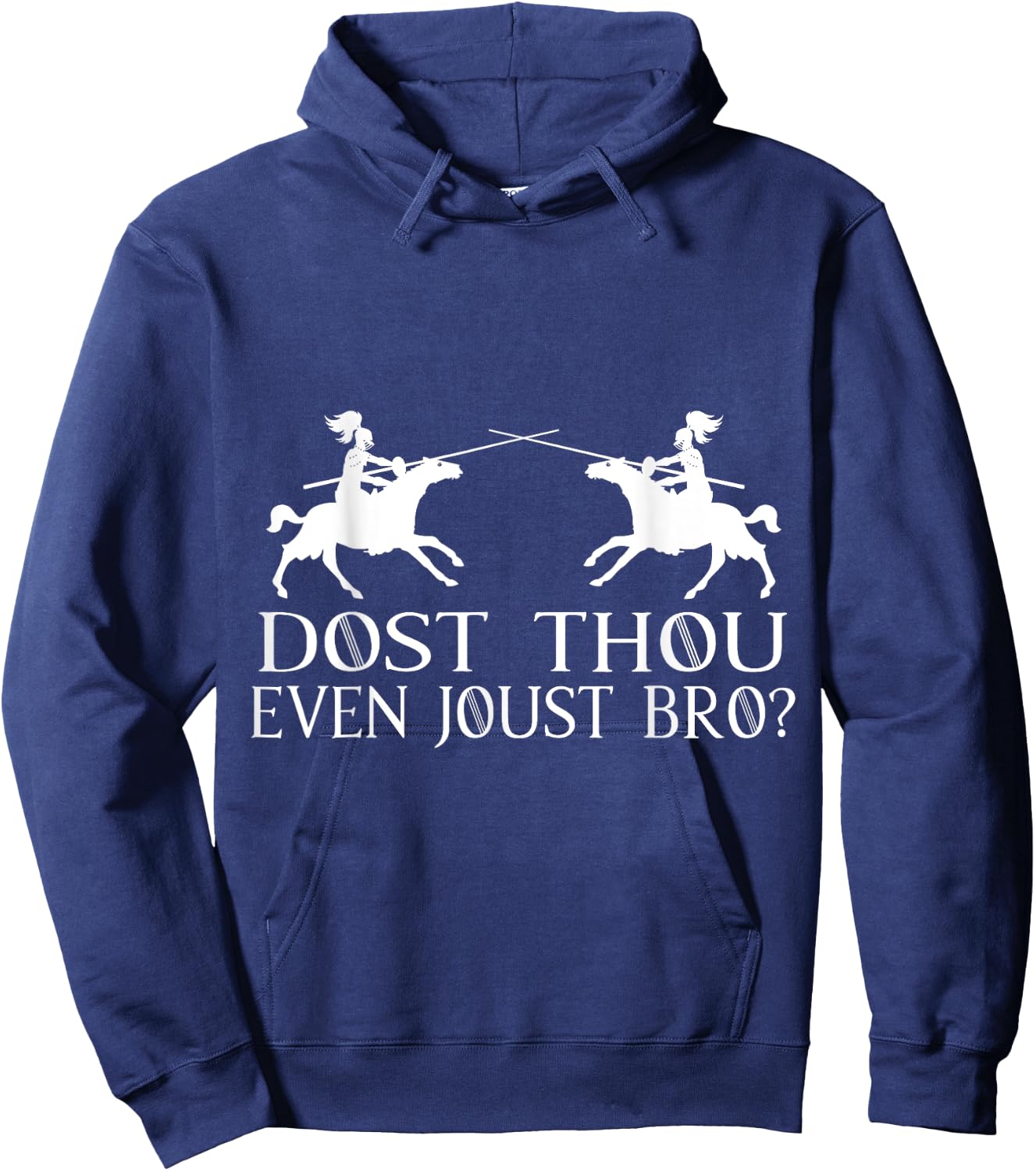 Jousting Knight Renaissance Festival Joust Medieval Hoodie - Hoodie | Navy