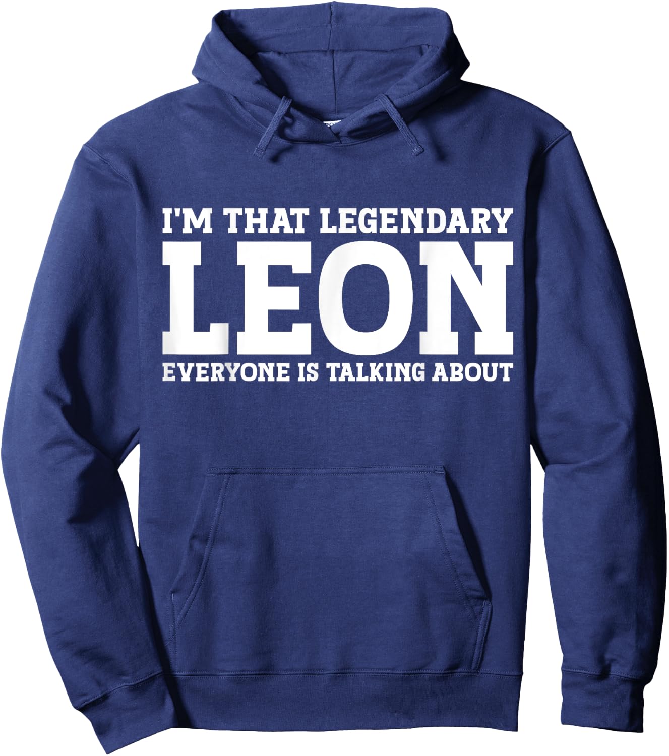 Leon Surname Funny Team Family Last Name Leon Hoodie - Hoodie | Navy