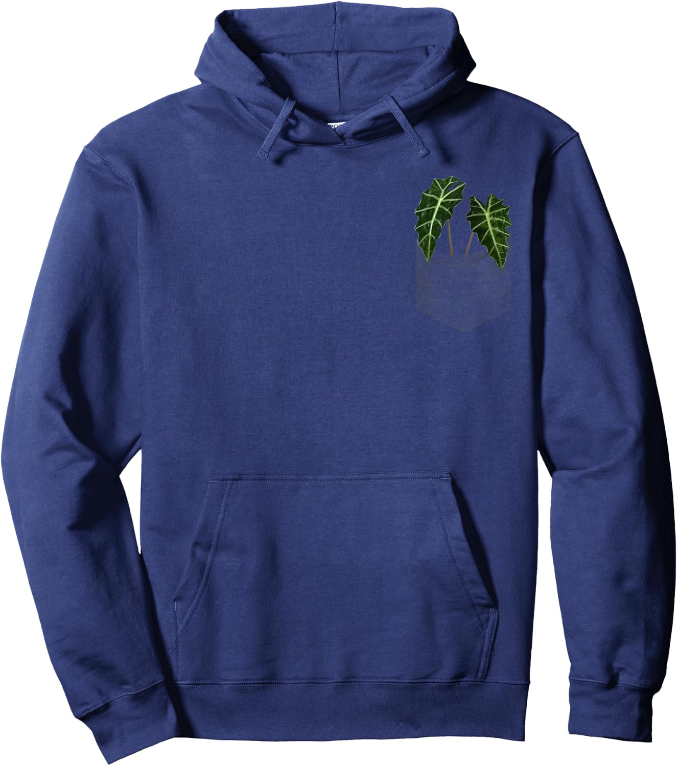 Elephant Ear Plants in pocket Hoodie - Hoodie | Navy