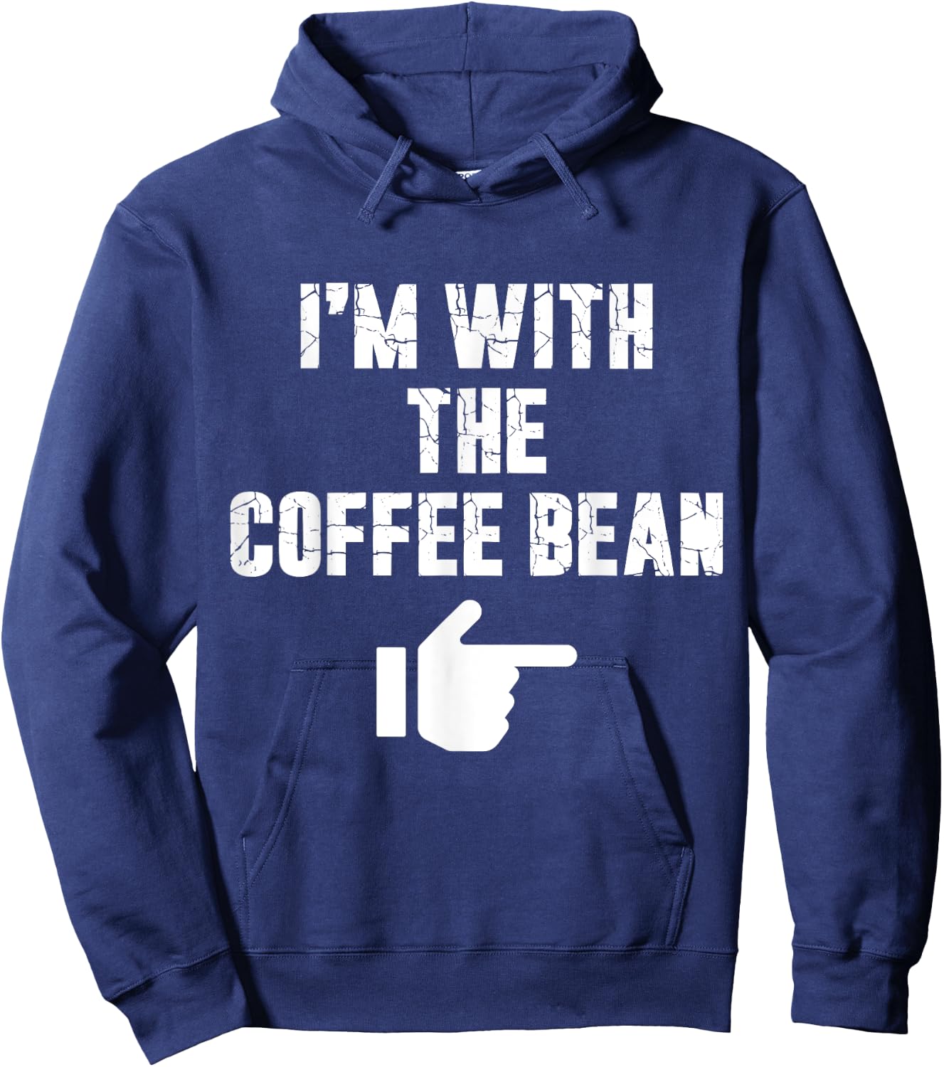 I'm with the Coffee Bean Fun Easy Playful Halloween Costume Hoodie - Hoodie | Navy