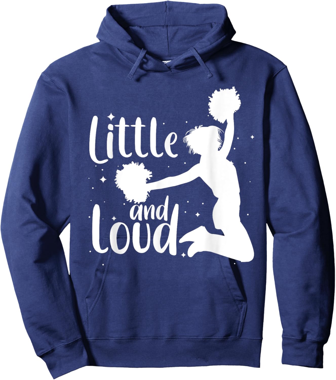 Cute Cheerleader Art Girls Cheering Cheerleading Hoodie - Hoodie | Navy