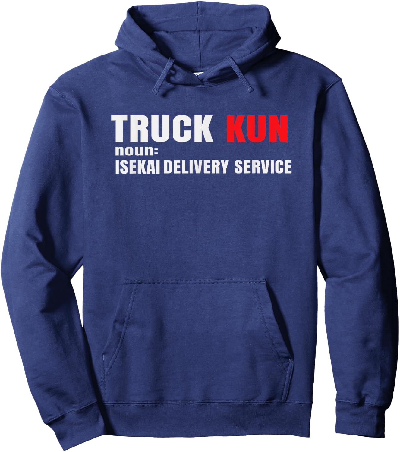 Funny Anime Isekai Lovers Merch Truck Kun Teen Boys Otaku Hoodie - Hoodie | Navy