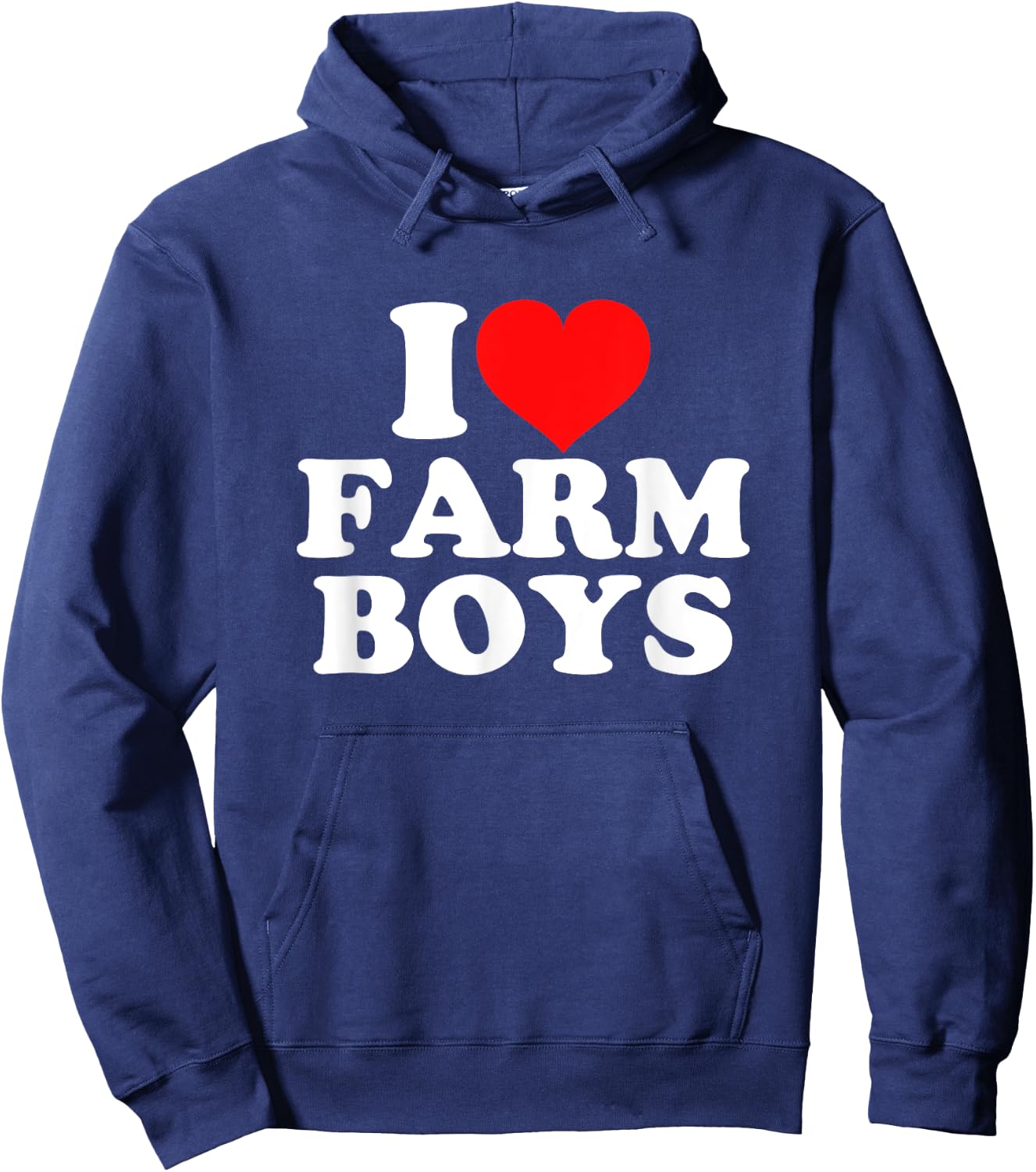 I Love Farm Boys Hoodie - Hoodie | Navy