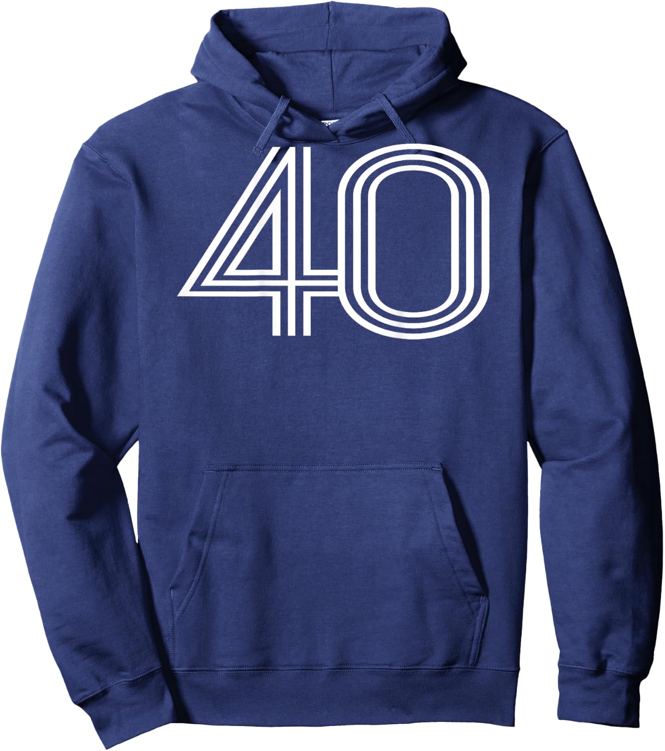 Number 40 Shirt Baseball Football Soccer Back Print Jersey Hoodie - Hoodie | Navy
