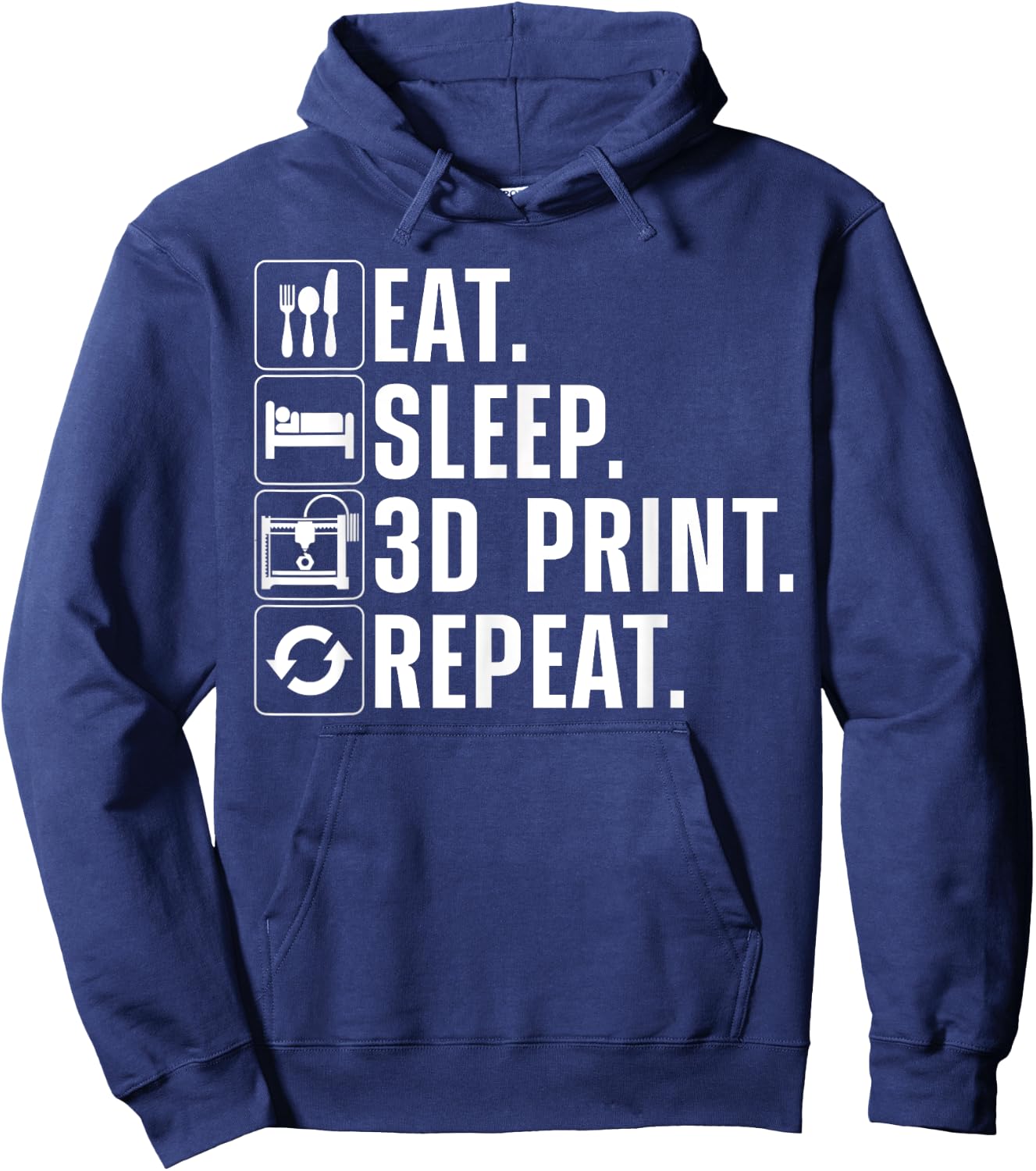 Cool 3D Printing Women 3D Printer Lovers Print Geeks Hoodie - Hoodie | Navy