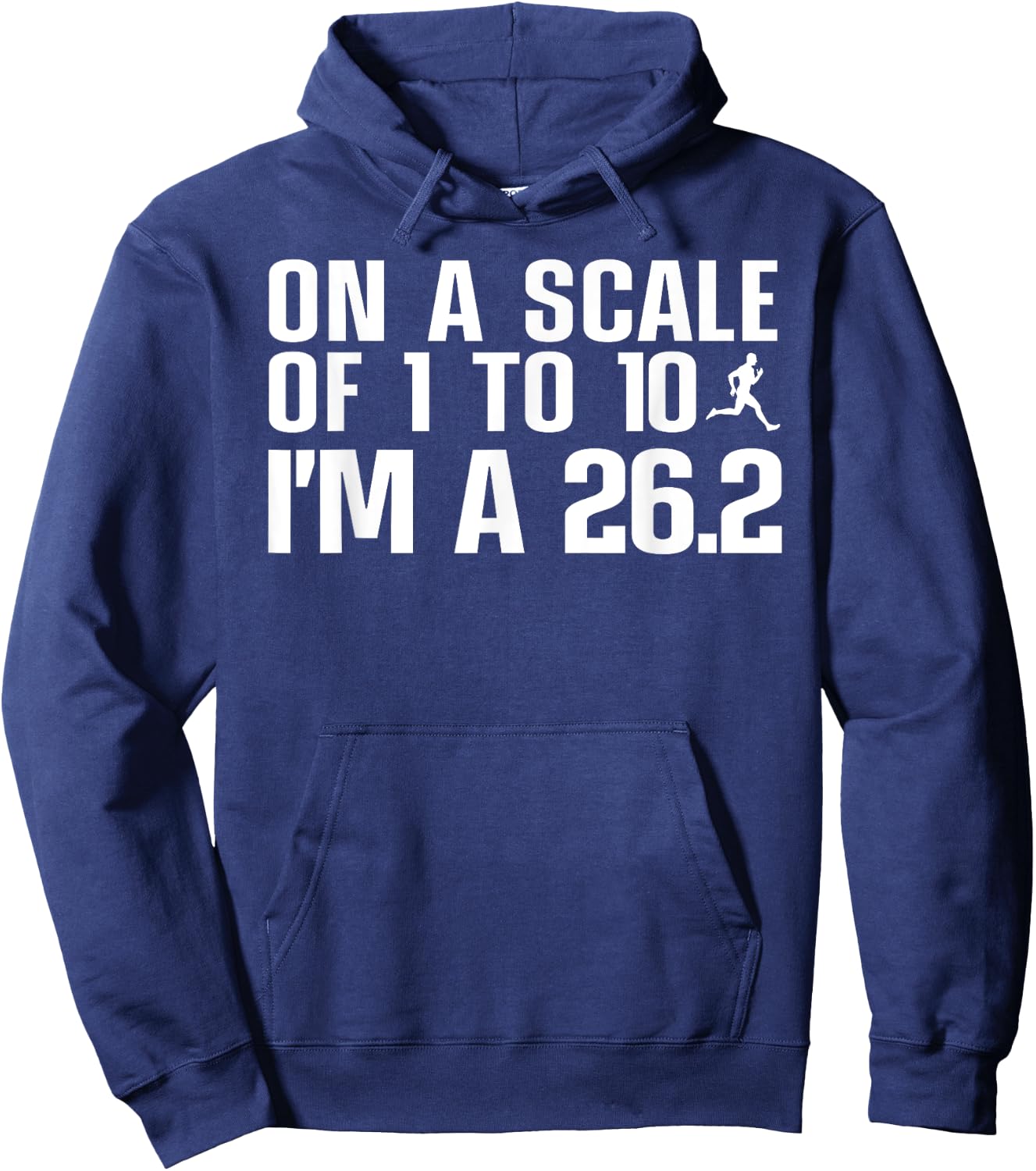Funny Marathon Art Men Women Marathon Finisher 26.2 Running Hoodie - Hoodie | Navy