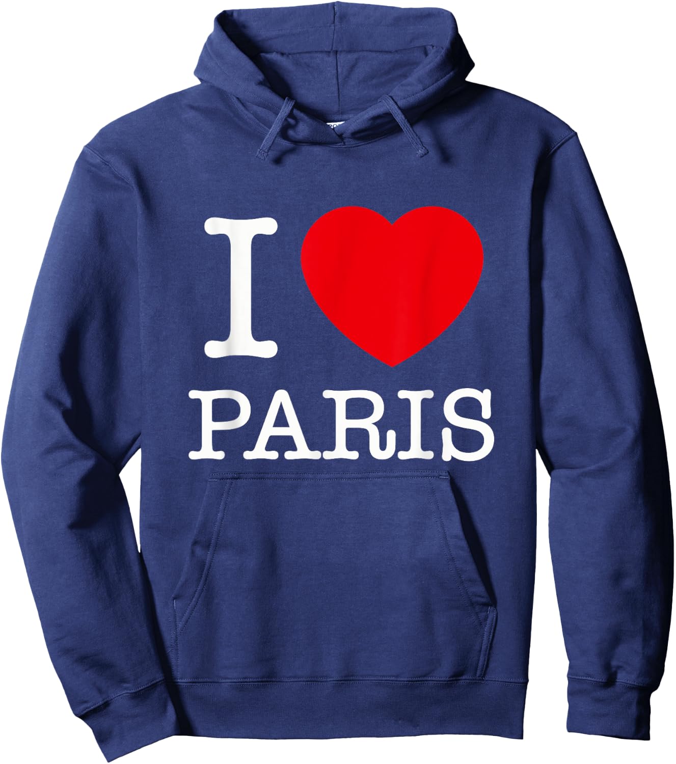 I Love Paris Graphic - Novelty & Cool Designs Hoodie - Hoodie | Navy