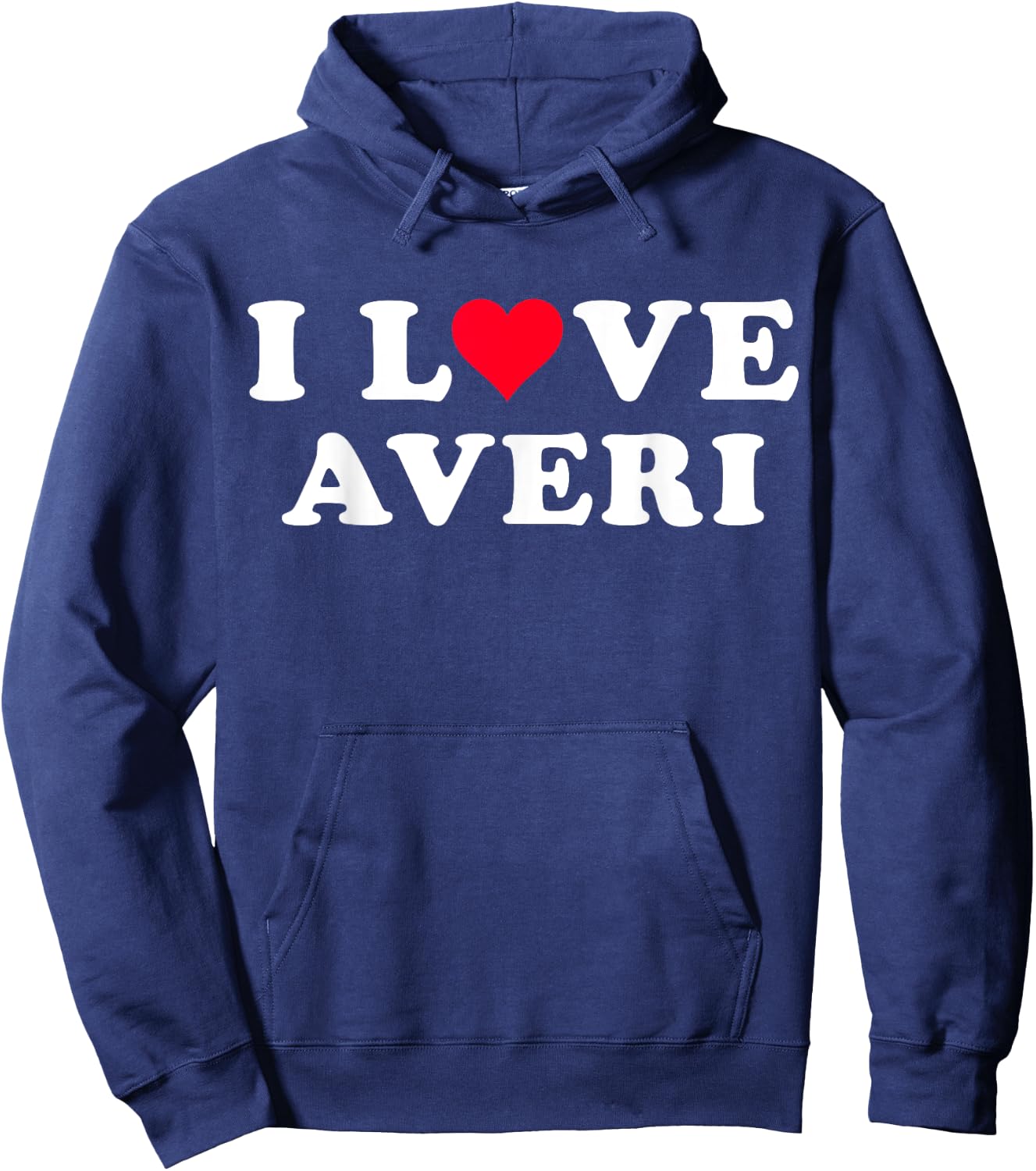 I Love Averi Matching Girlfriend & Boyfriend Averi Name Hoodie - Hoodie | Navy
